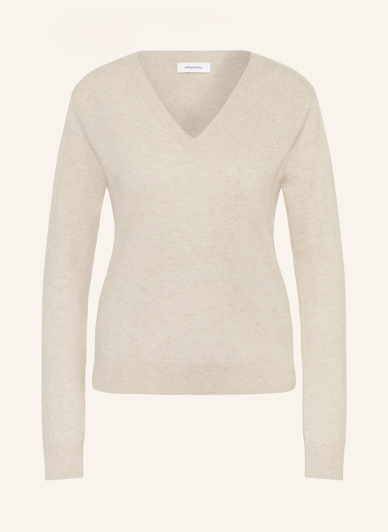 darling harbour Cashmere sweater, Color: HAFER MELANGE (Image 1)