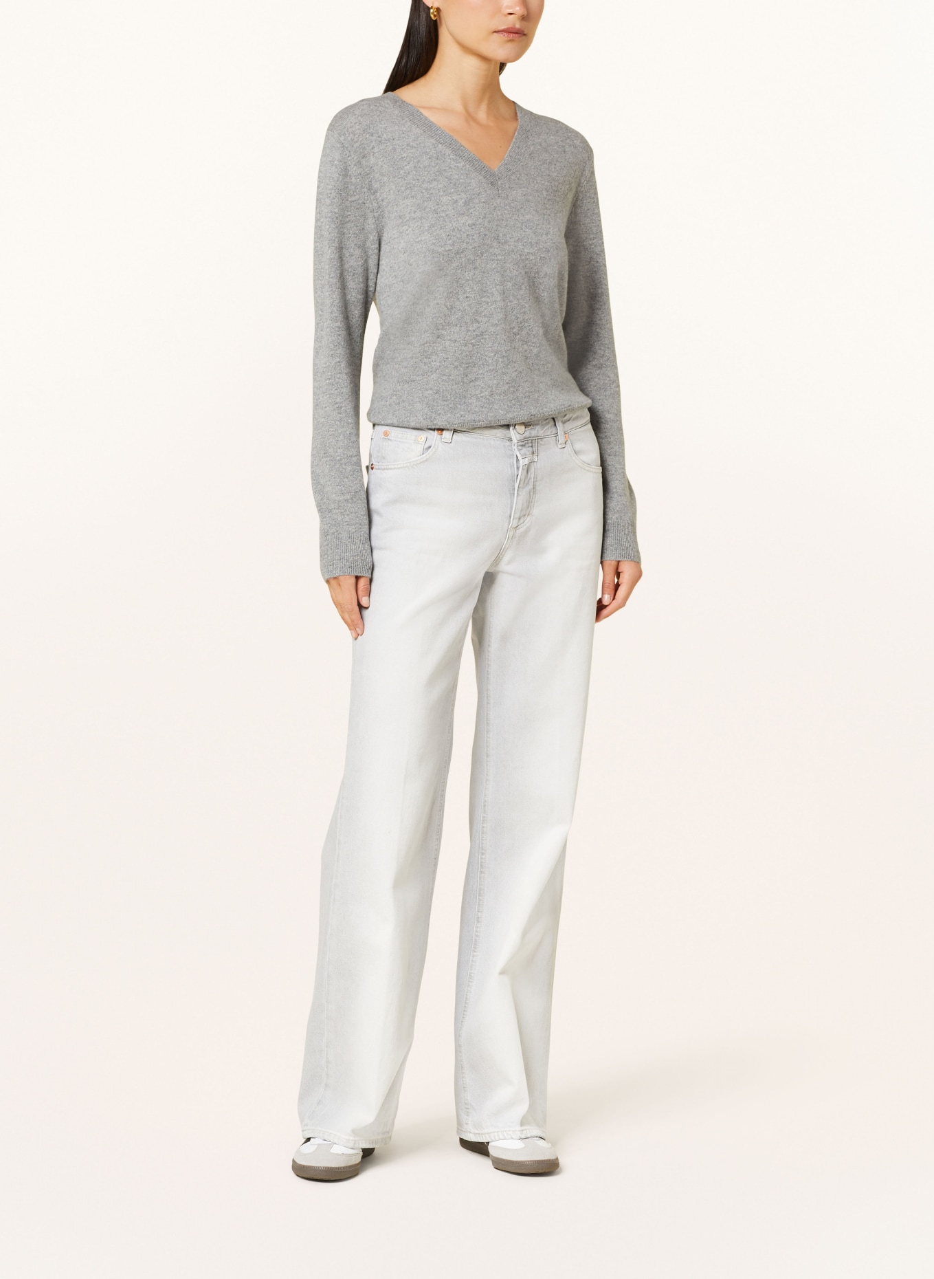 darling harbour Cashmere sweater, Color: GRAU MELANGE (Image 2)