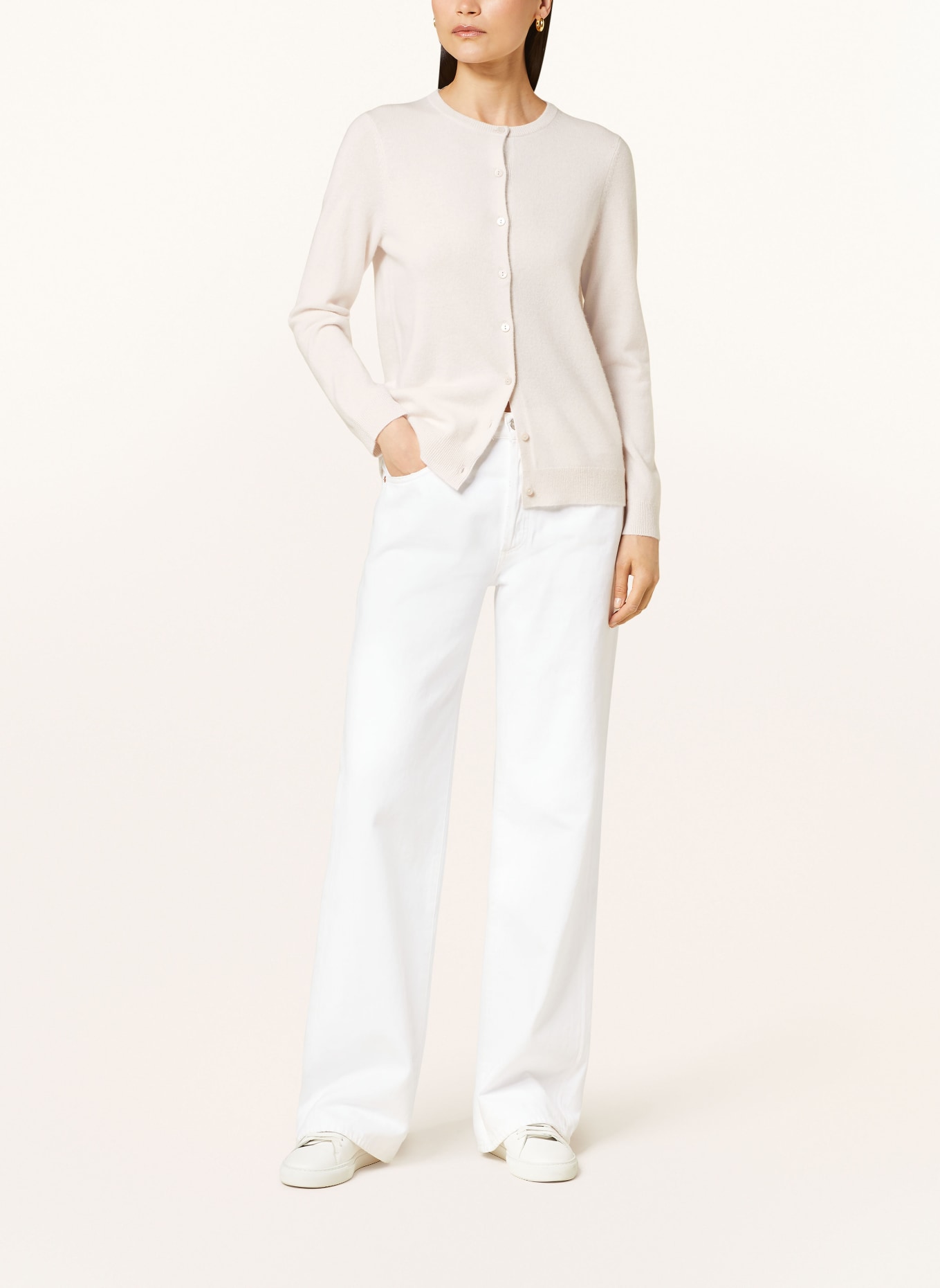 darling harbour Cashmere cardigan, Color: Perle (Image 2)