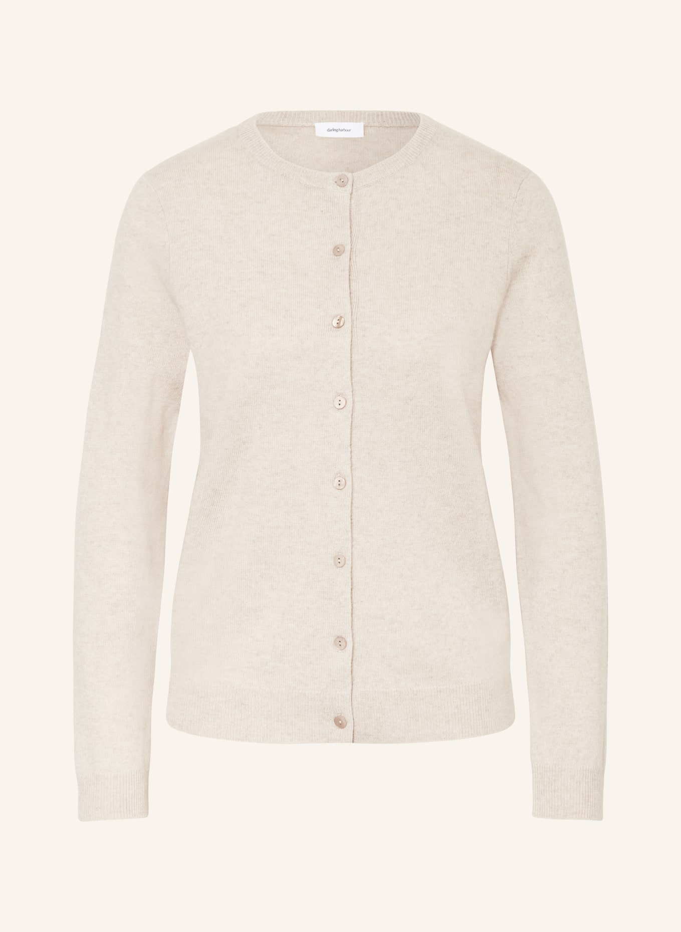 darling harbour Cashmere cardigan, Color: CREAM (Image 1)