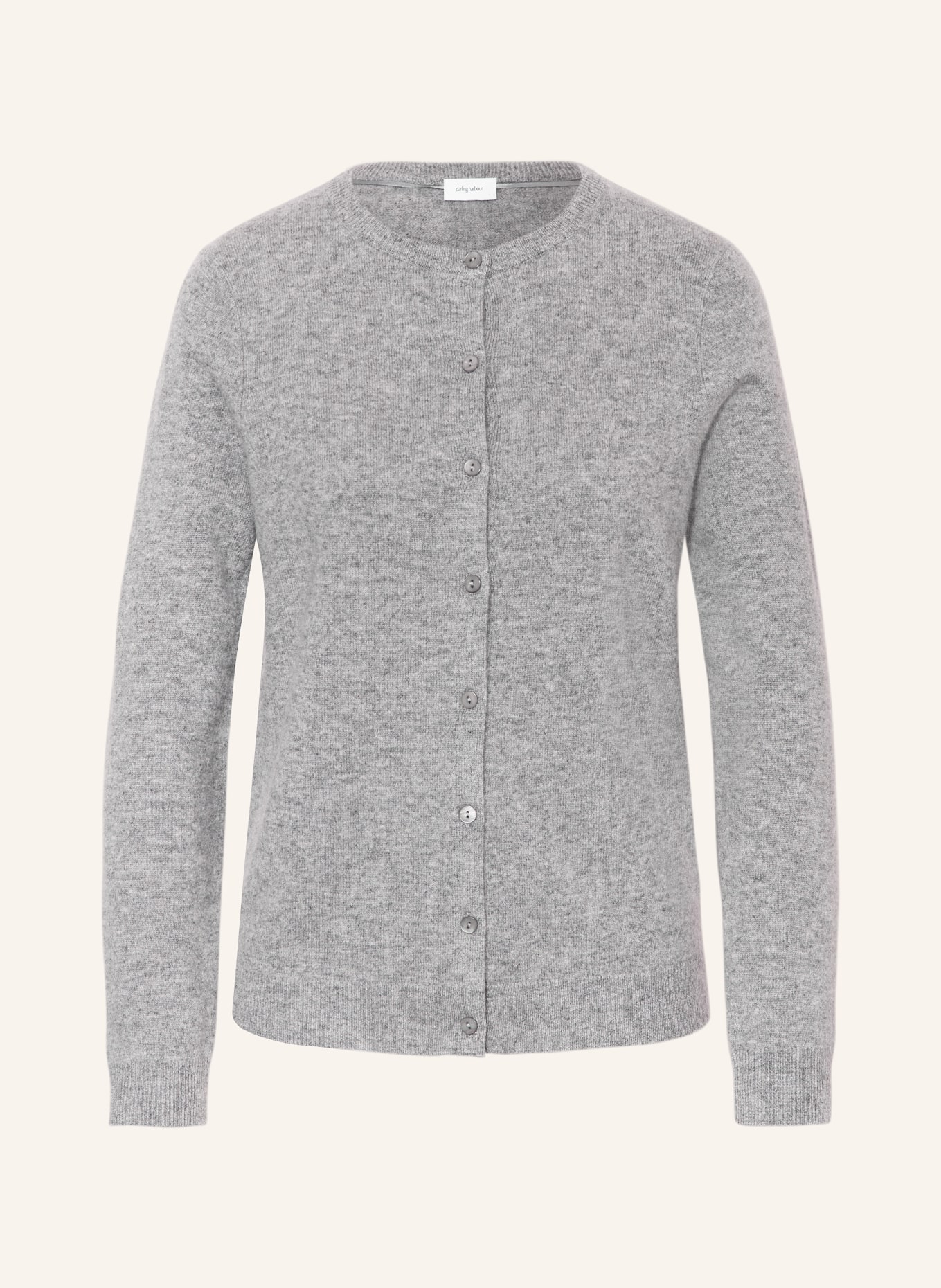 darling harbour Cashmere cardigan, Color: GRAU MELANGE (Image 1)