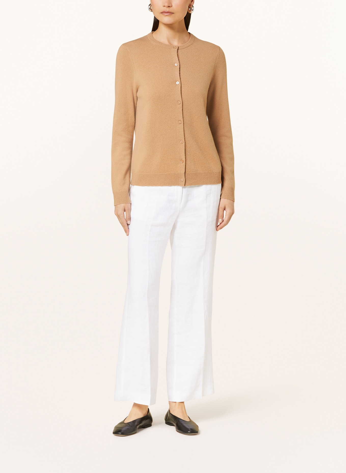 darling harbour Cashmere cardigan, Color: CAMEL (Image 2)