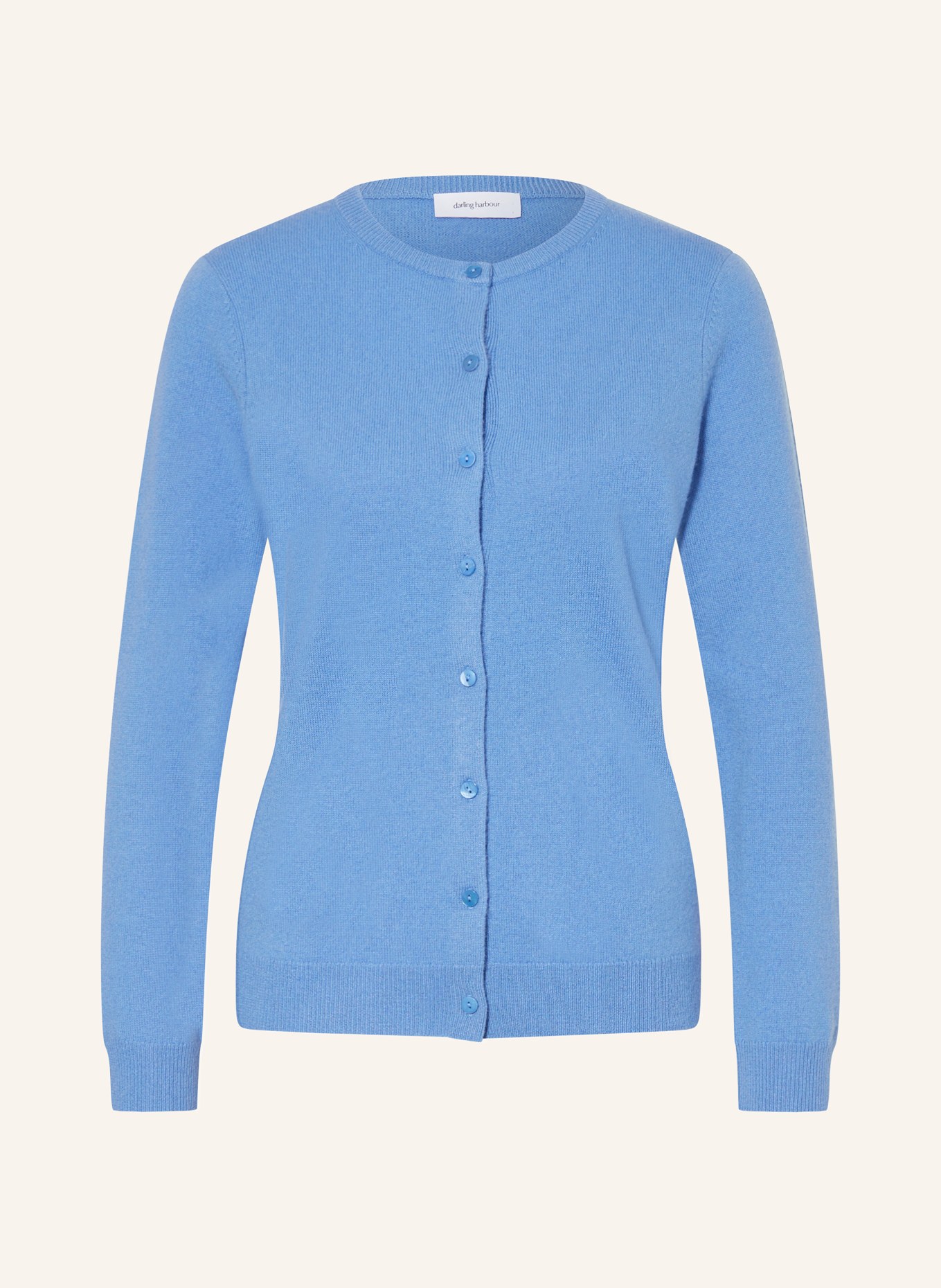 darling harbour Cashmere cardigan, Color: HIMMELBLAU (Image 1)