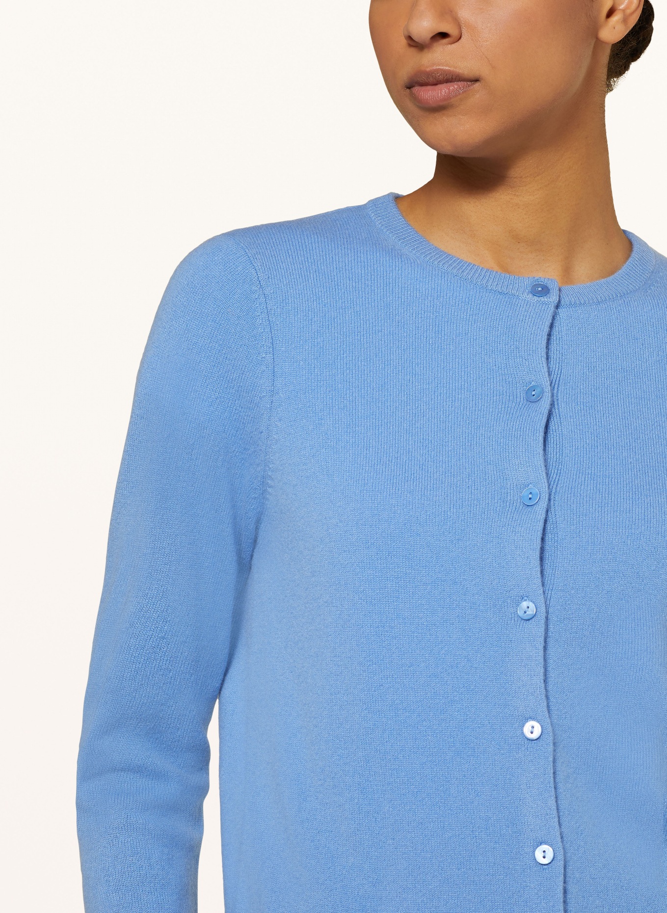 darling harbour Cashmere cardigan, Color: HIMMELBLAU (Image 4)