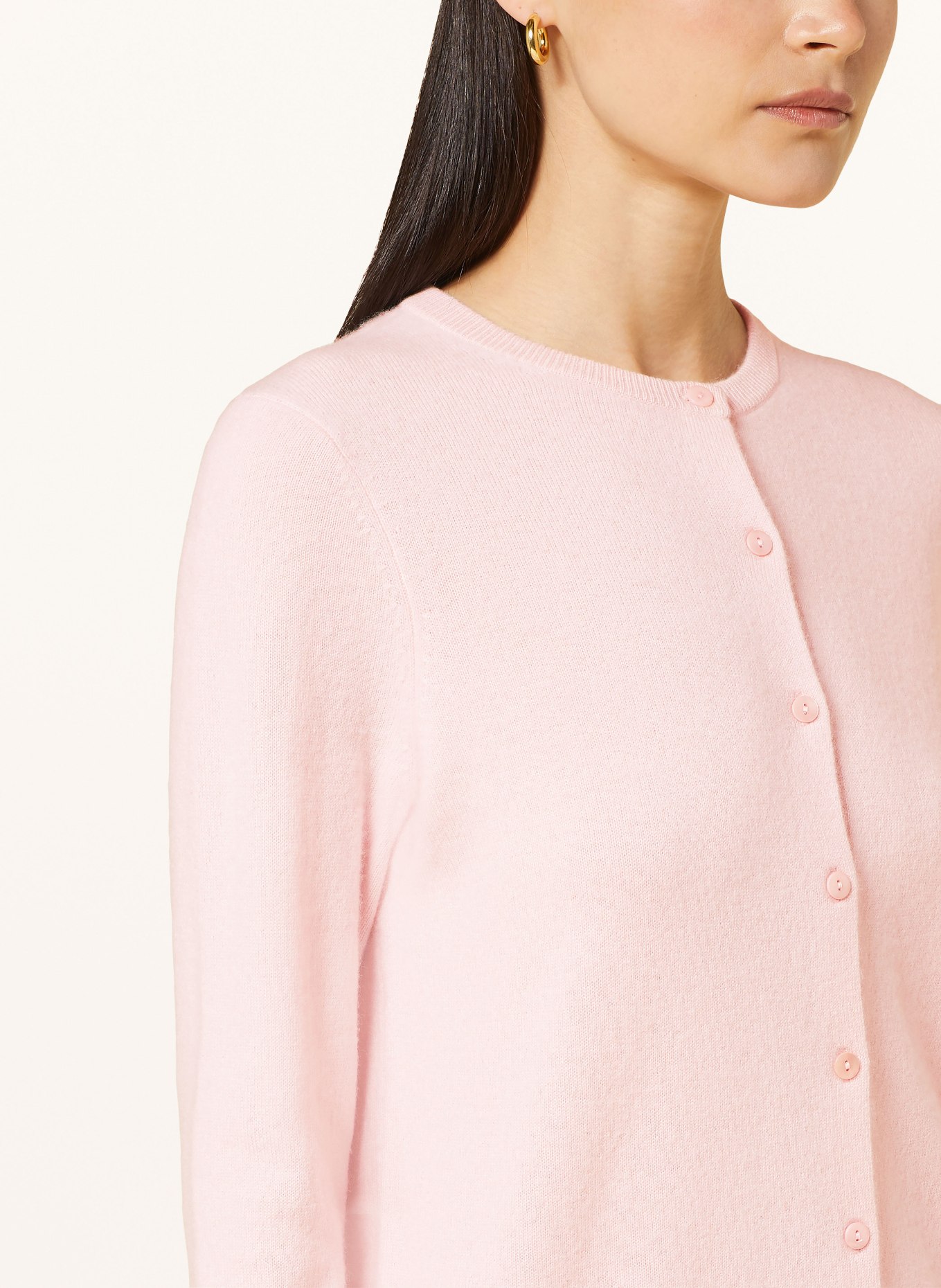 darling harbour Cashmere cardigan, Color: LIGHT PINK (Image 4)