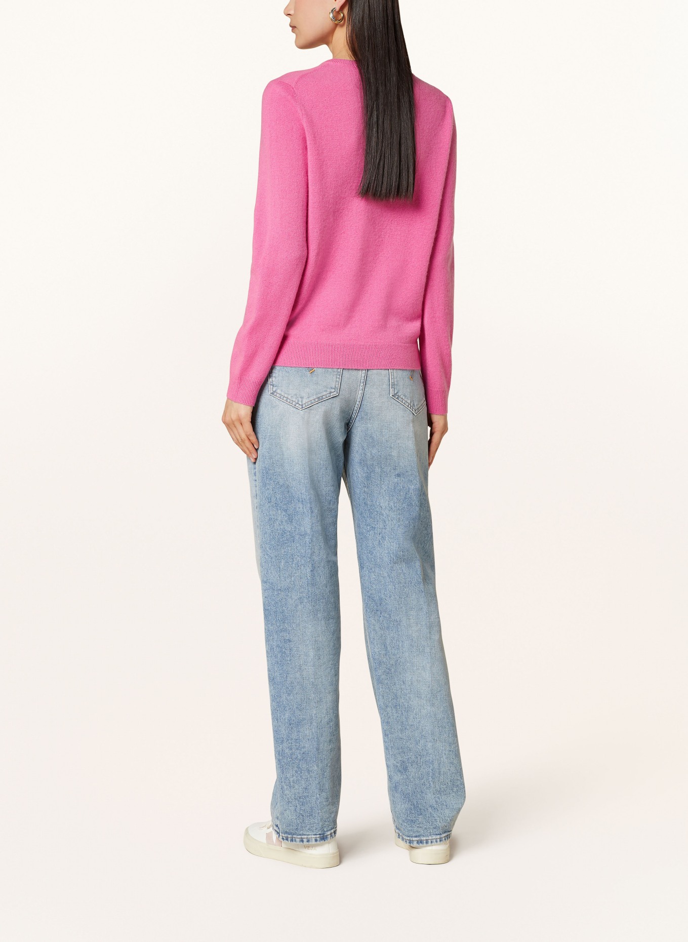 darling harbour Cashmere cardigan, Color: PINK (Image 3)