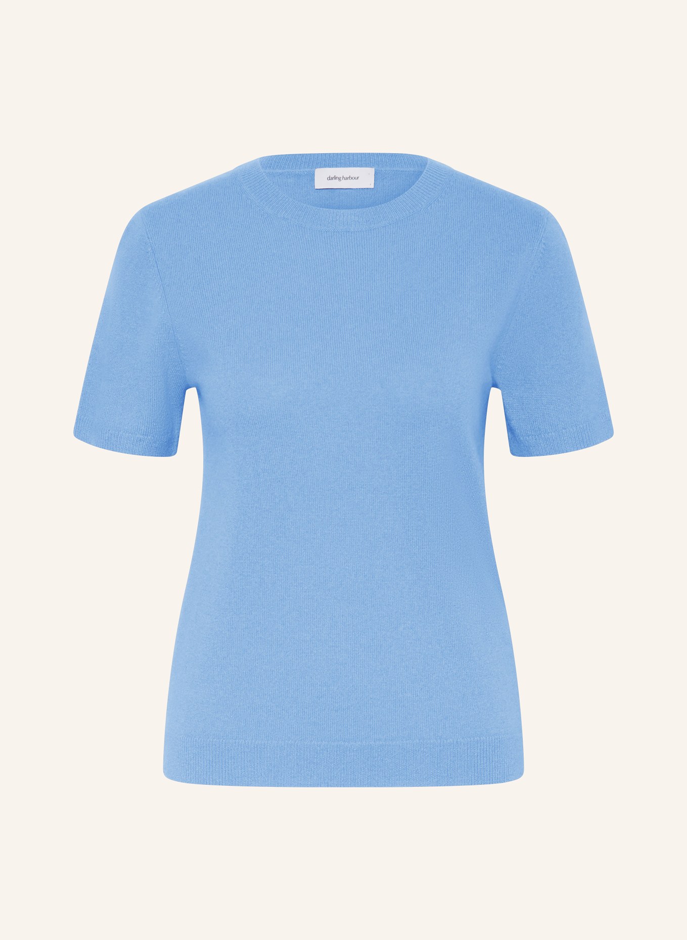 darling harbour Strickshirt aus Cashmere: HIMMELBLAU