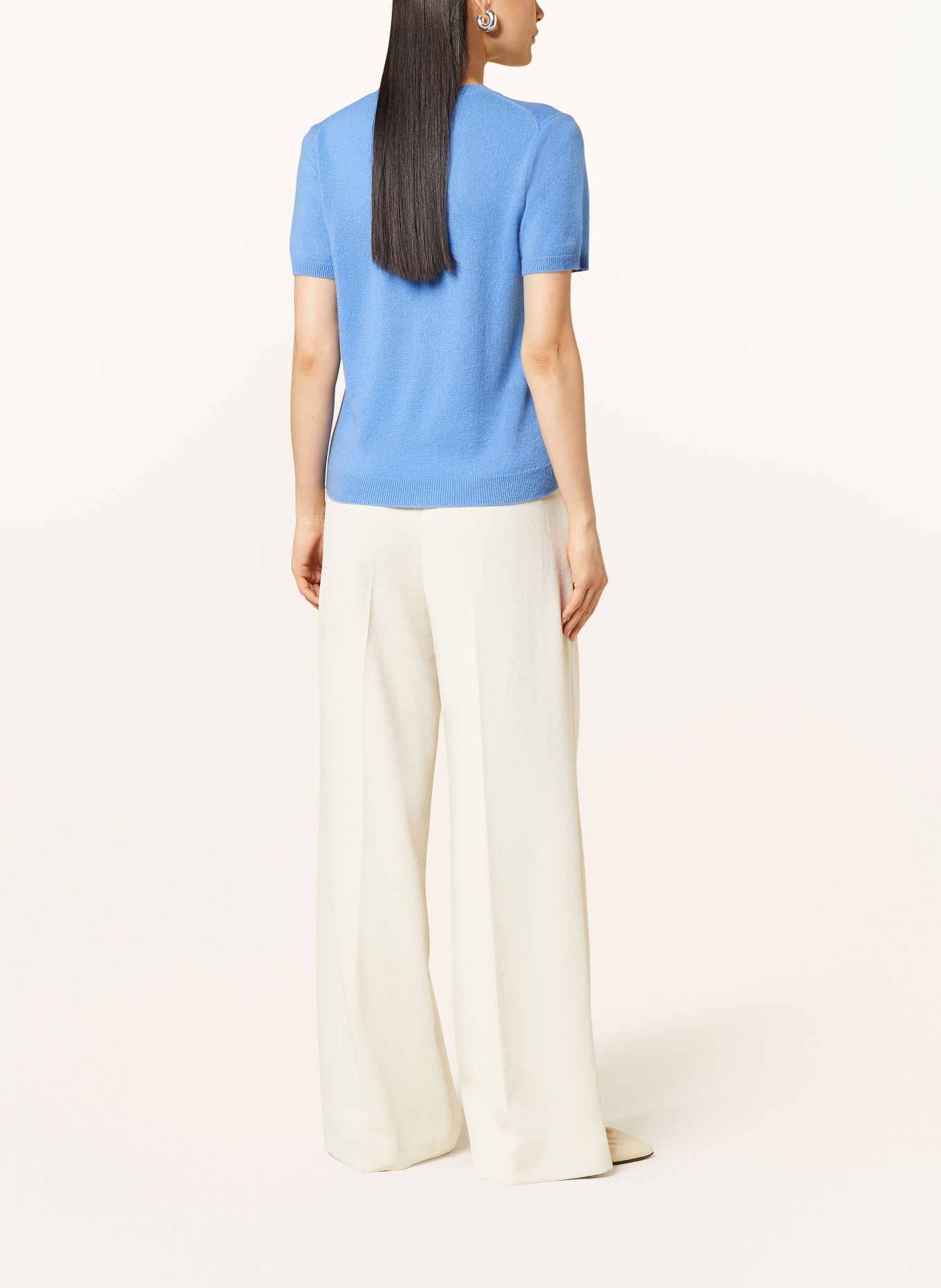 darling harbour Strickshirt aus Cashmere: HIMMELBLAU