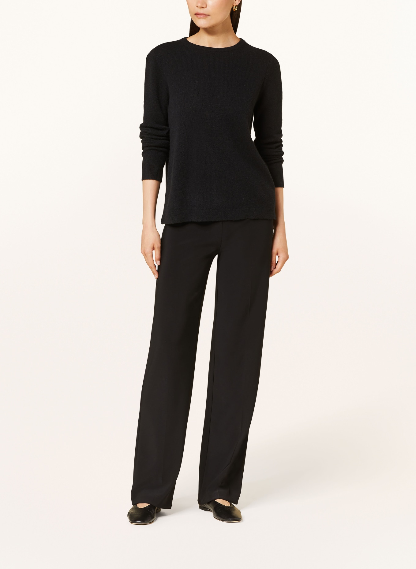 darling harbour Cashmere sweater: BLACK