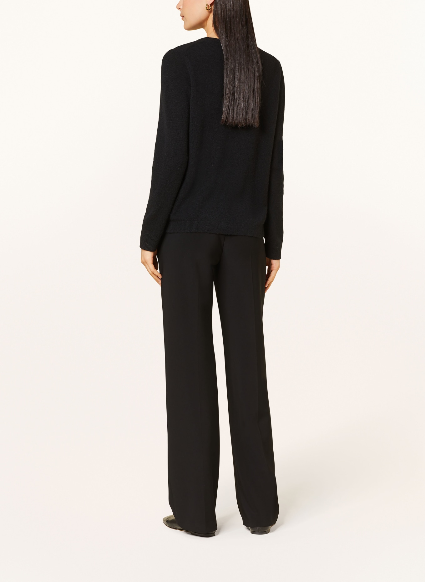 darling harbour Cashmere sweater: BLACK