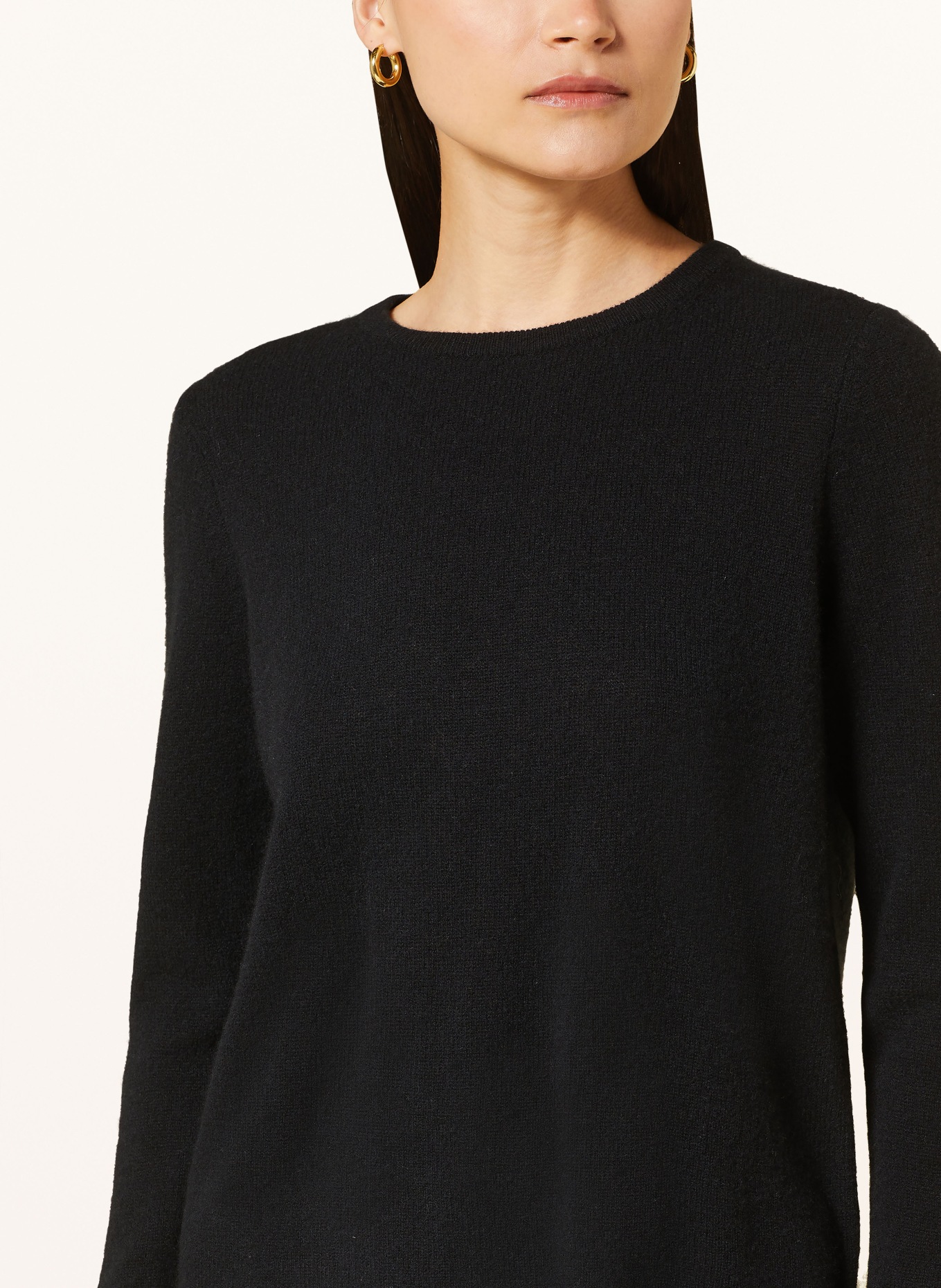 darling harbour Cashmere sweater: BLACK