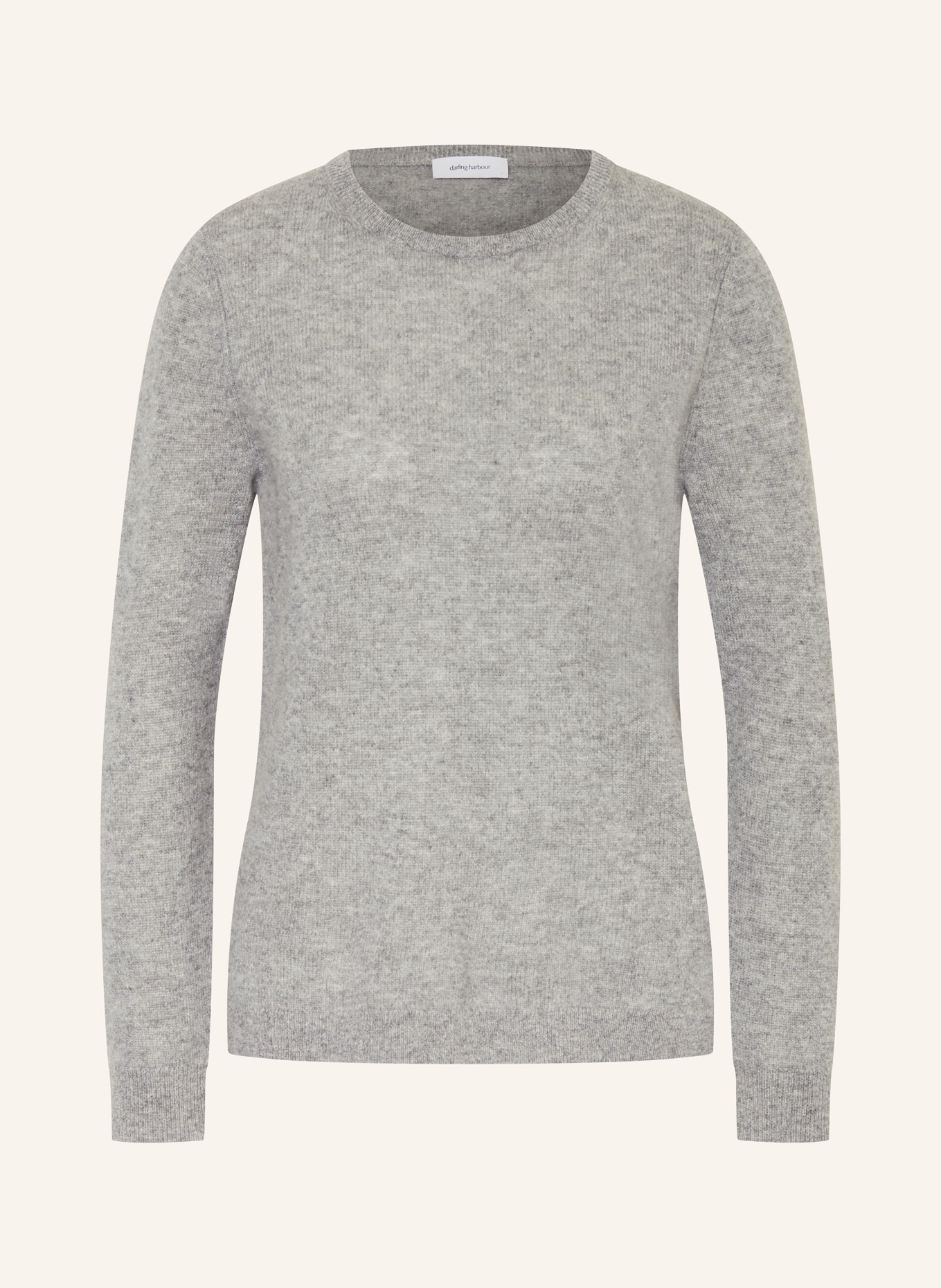 darling harbour Cashmere sweater: GRAU MELANGE