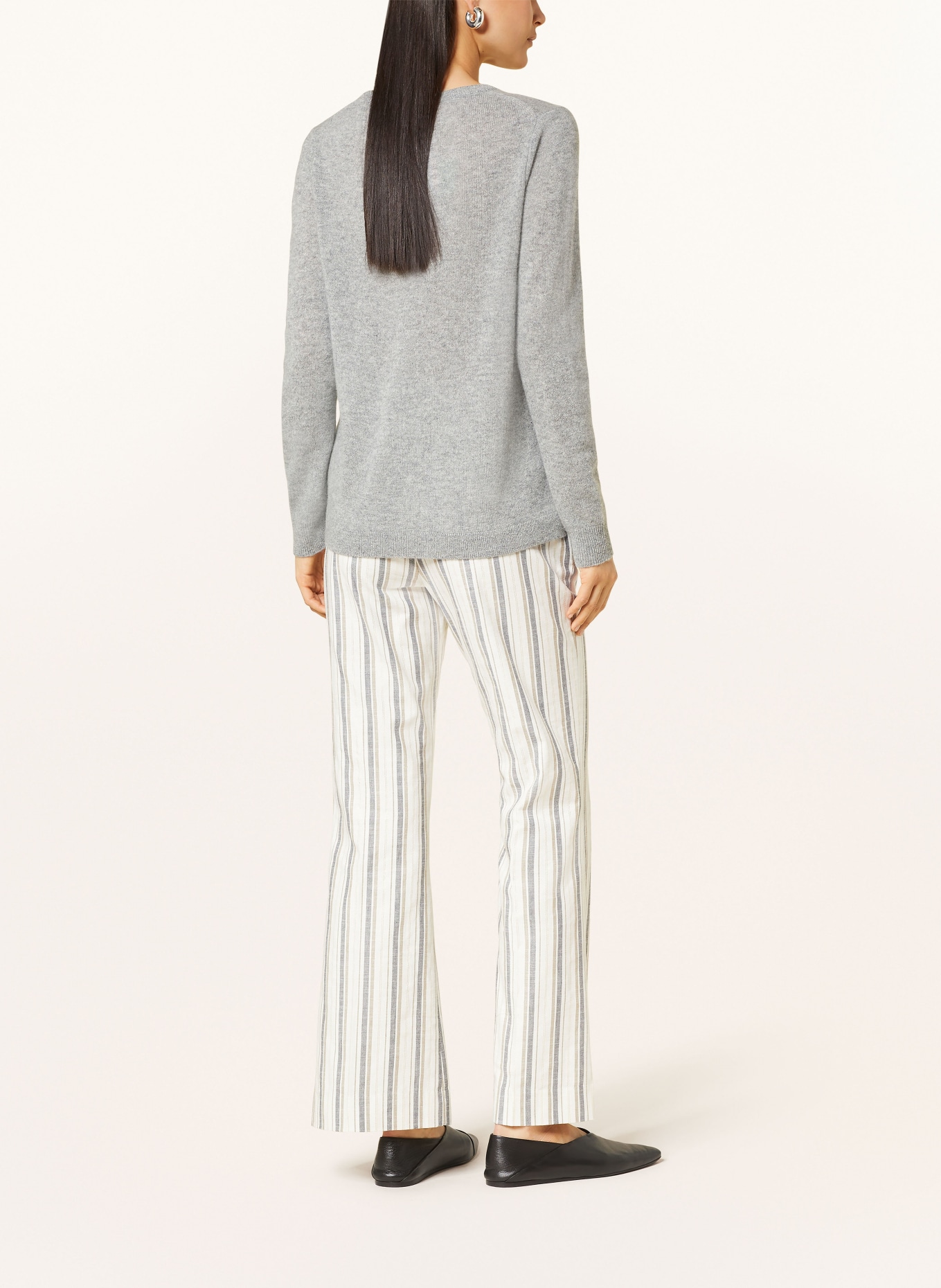darling harbour Cashmere sweater: GRAU MELANGE