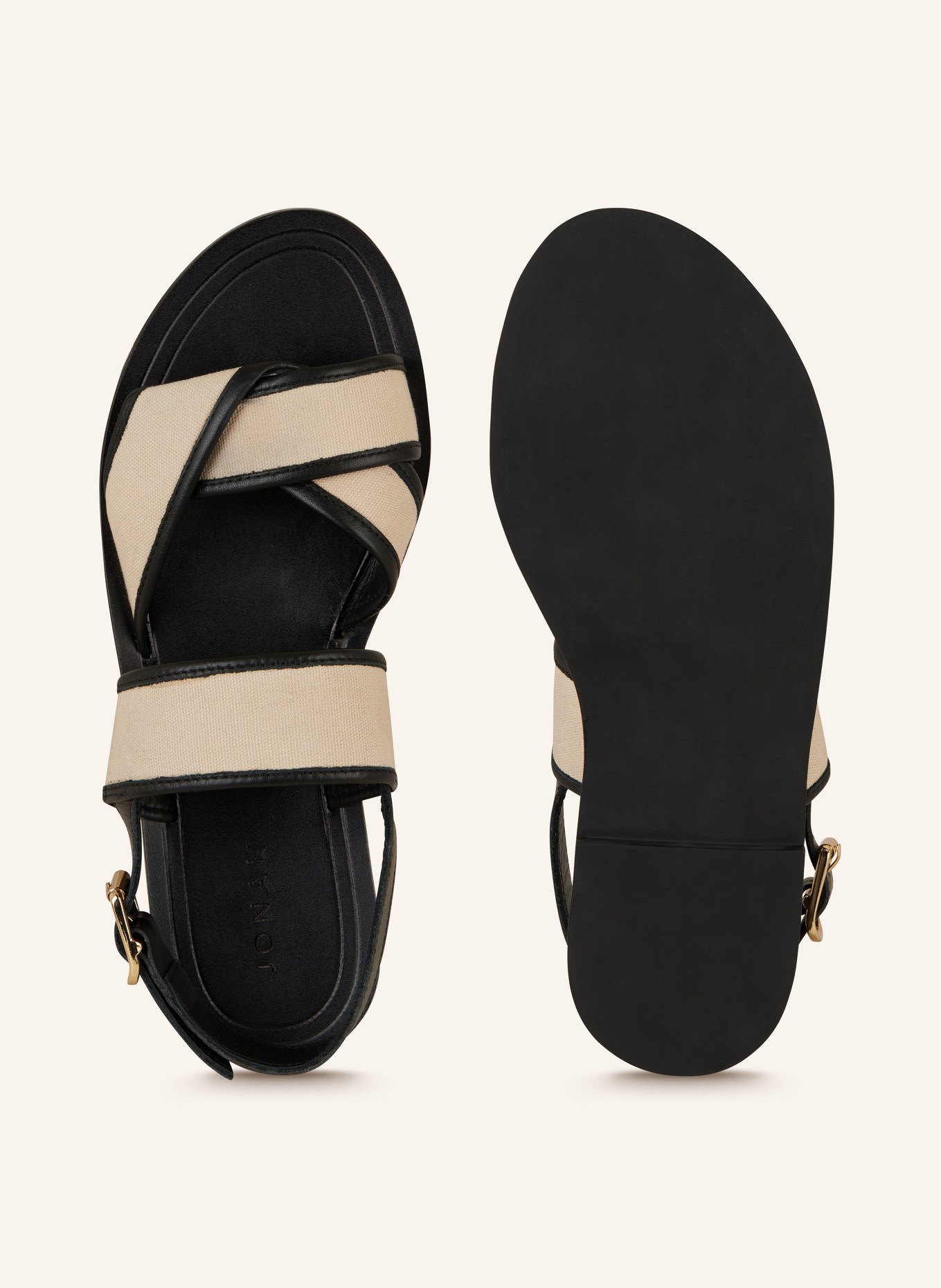 JONAK Sandals LILA, Color: BLACK/ BEIGE (Image 5)