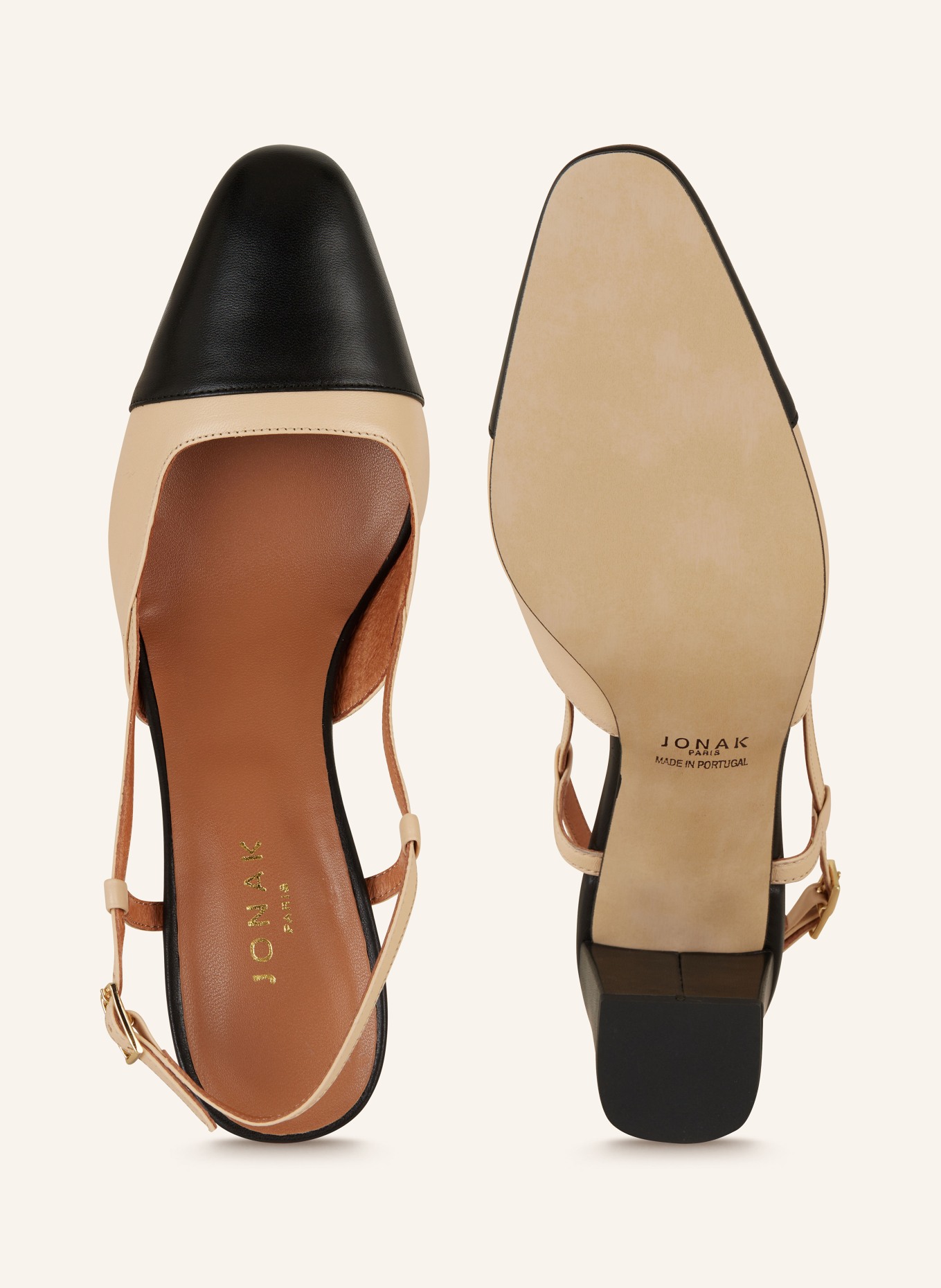 JONAK Sandals DHAPOP, Color: BLACK/ BEIGE (Image 5)