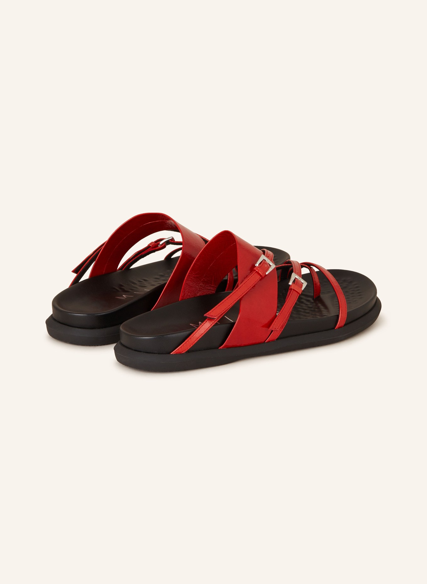MIISTA Sandals BAHIA, Color: RED (Image 2)