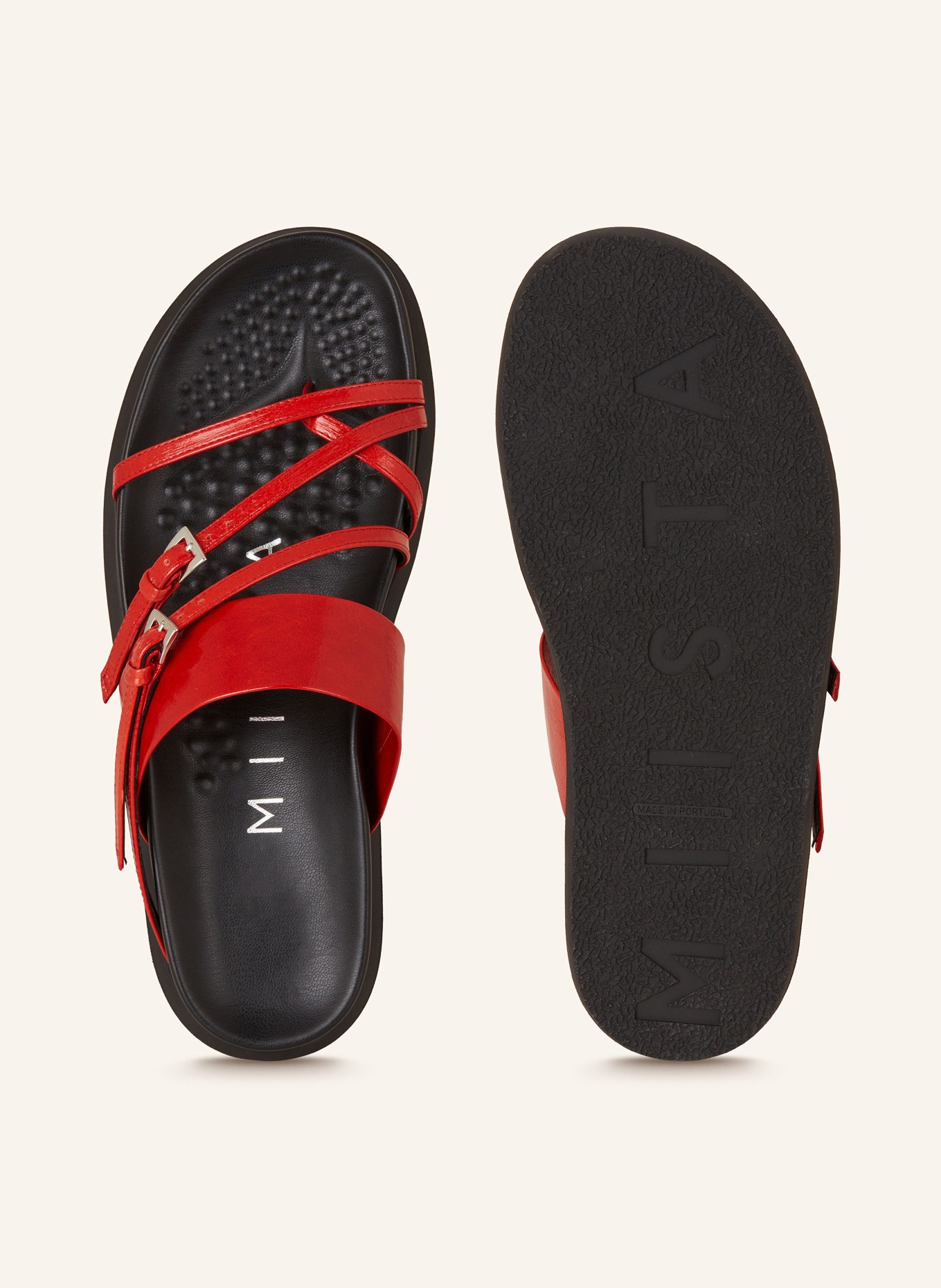 MIISTA Sandals BAHIA, Color: RED (Image 5)