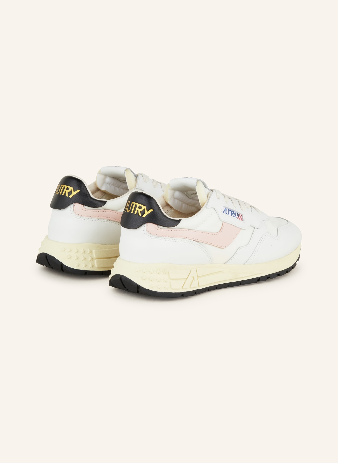 AUTRY REELWIND LOW HN sneaker: WHITE / LIGHT PINK