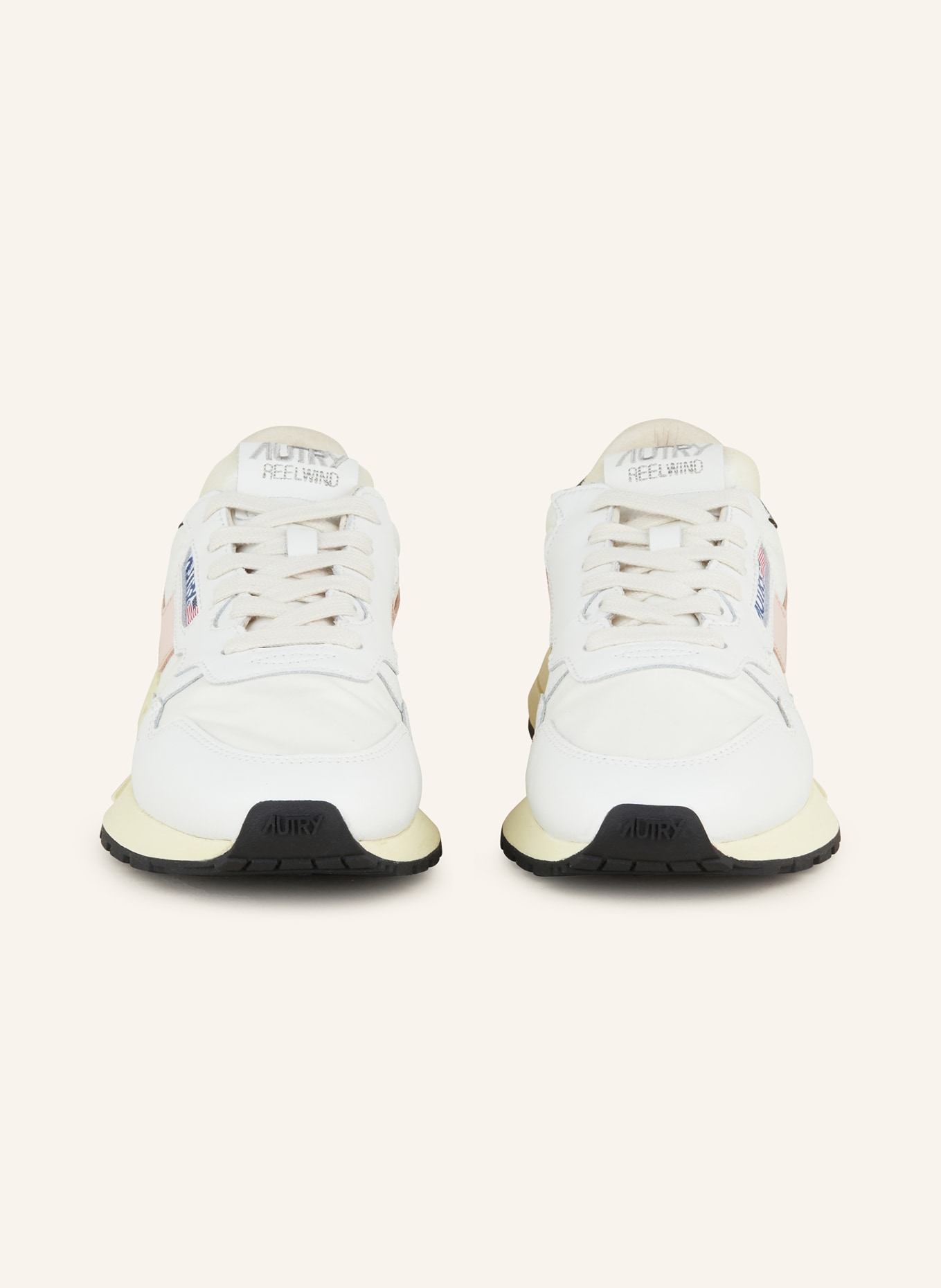 AUTRY REELWIND LOW HN sneaker: WHITE / LIGHT PINK