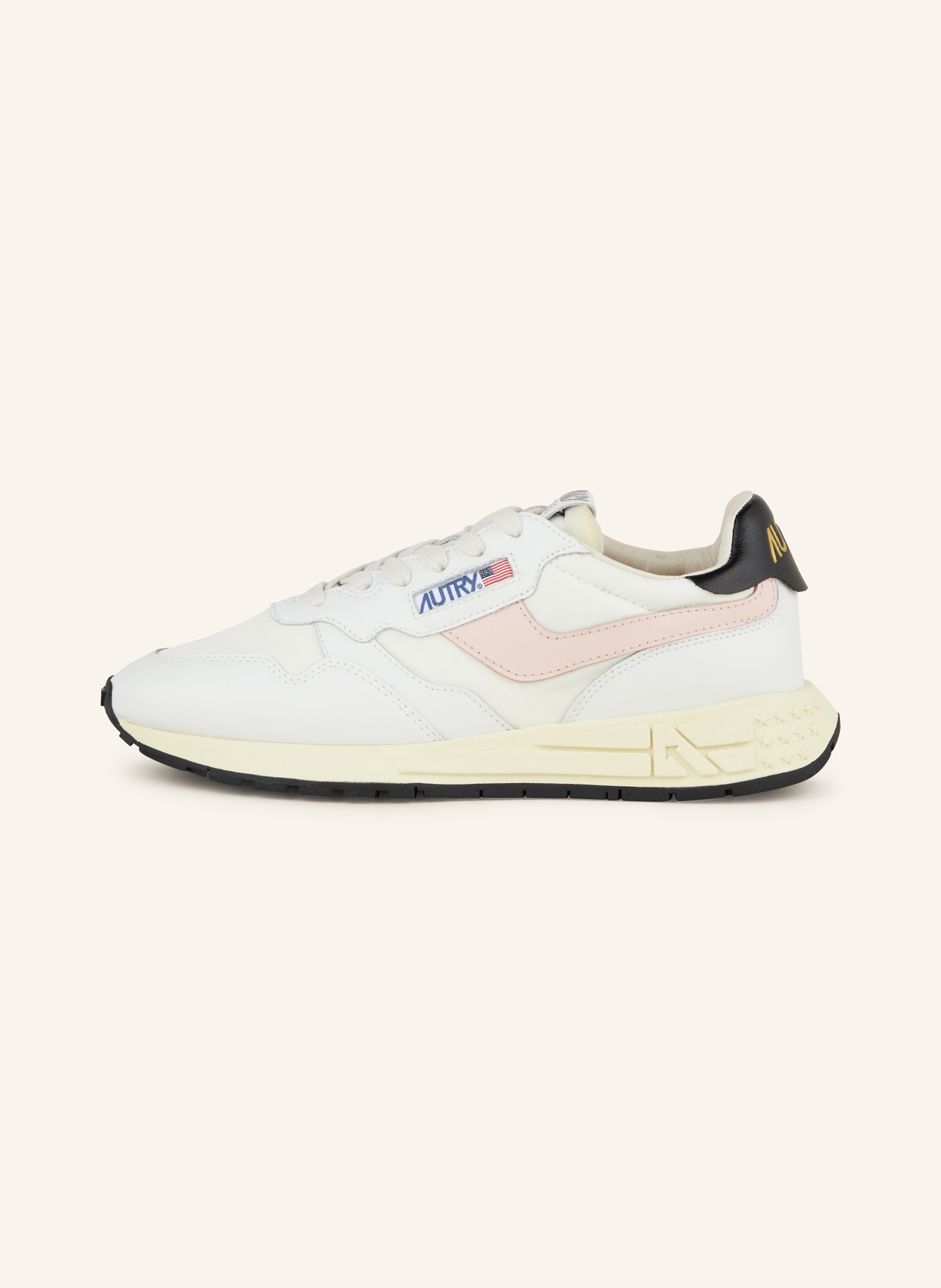 AUTRY REELWIND LOW HN sneaker: WHITE / LIGHT PINK