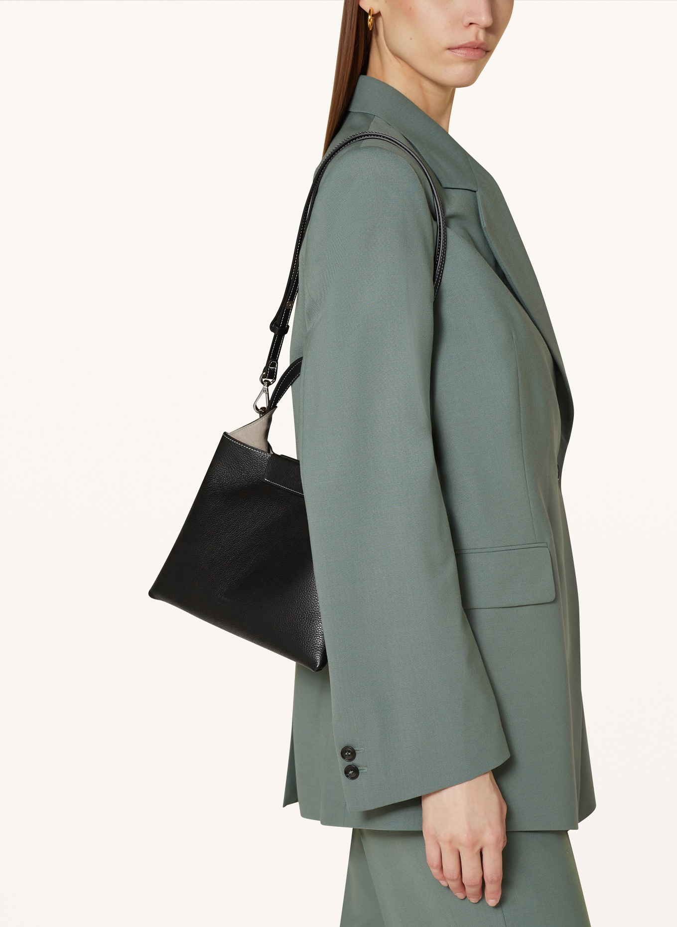 REE PROJECTS Handbag ELIEZE MEDIUM, Color: BLACK (Image 4)