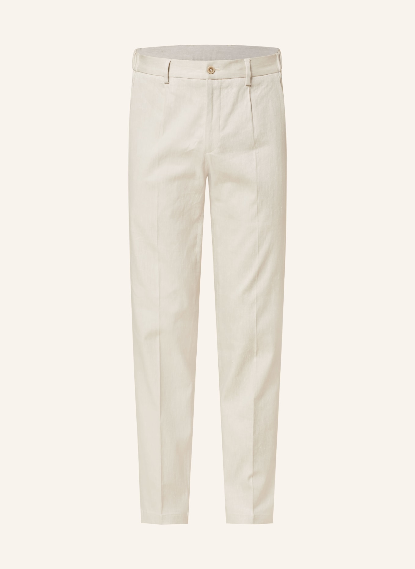 PAUL Suit trousers with linen, Color: 200 LIGHT BEIGE (Image 1)