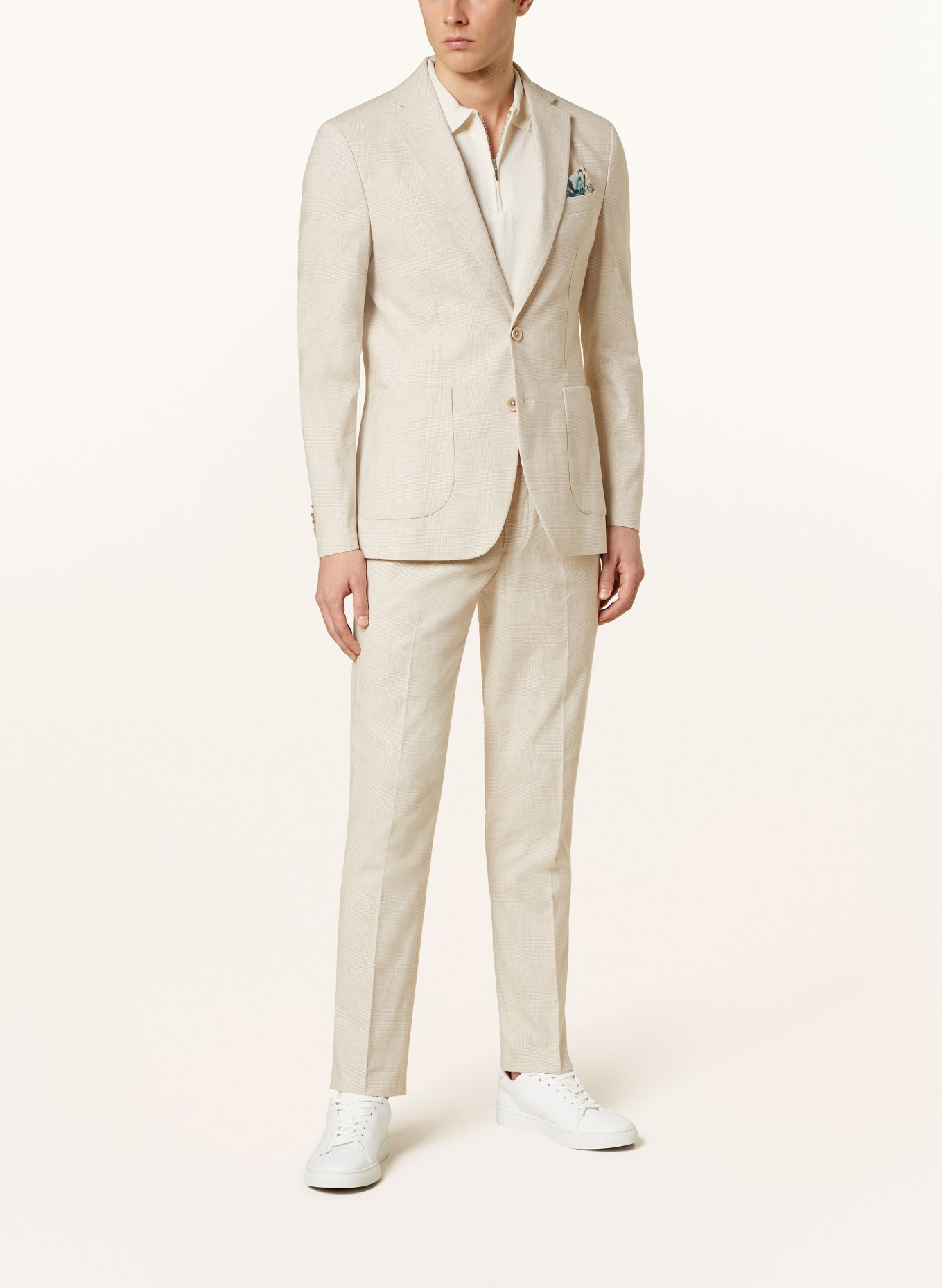 PAUL Suit jacket Slim Fit, Color: 210 Light Beige Check (Image 2)
