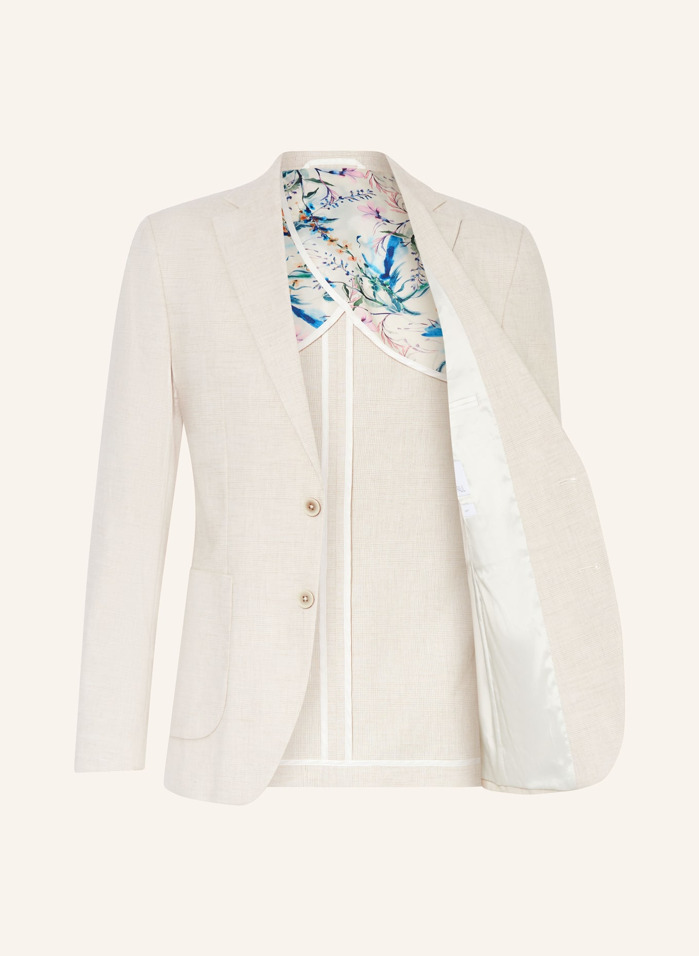 PAUL Suit jacket Slim Fit, Color: 210 Light Beige Check (Image 4)