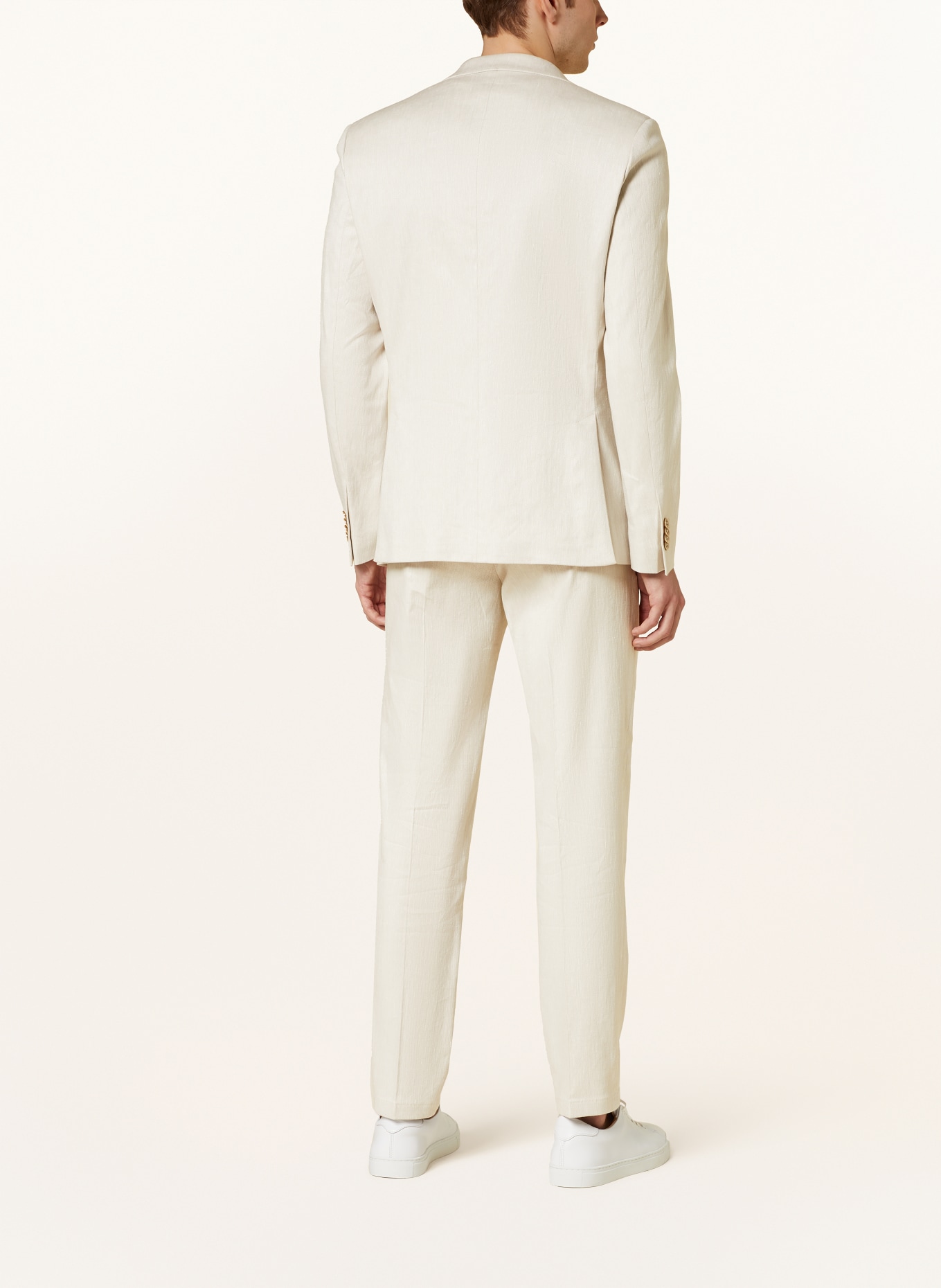 PAUL Suit jacket extra slim fit with linen, Color: 200 LIGHT BEIGE (Image 3)