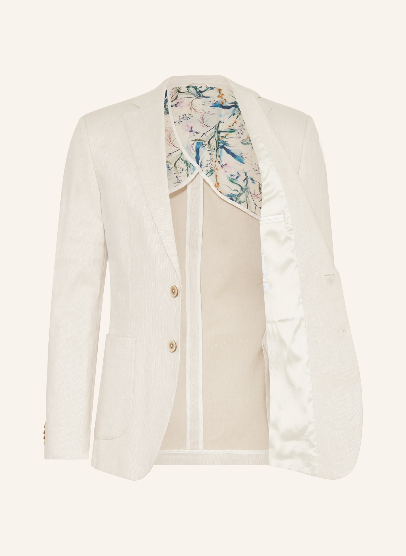 PAUL Suit jacket extra slim fit with linen, Color: 200 LIGHT BEIGE (Image 4)