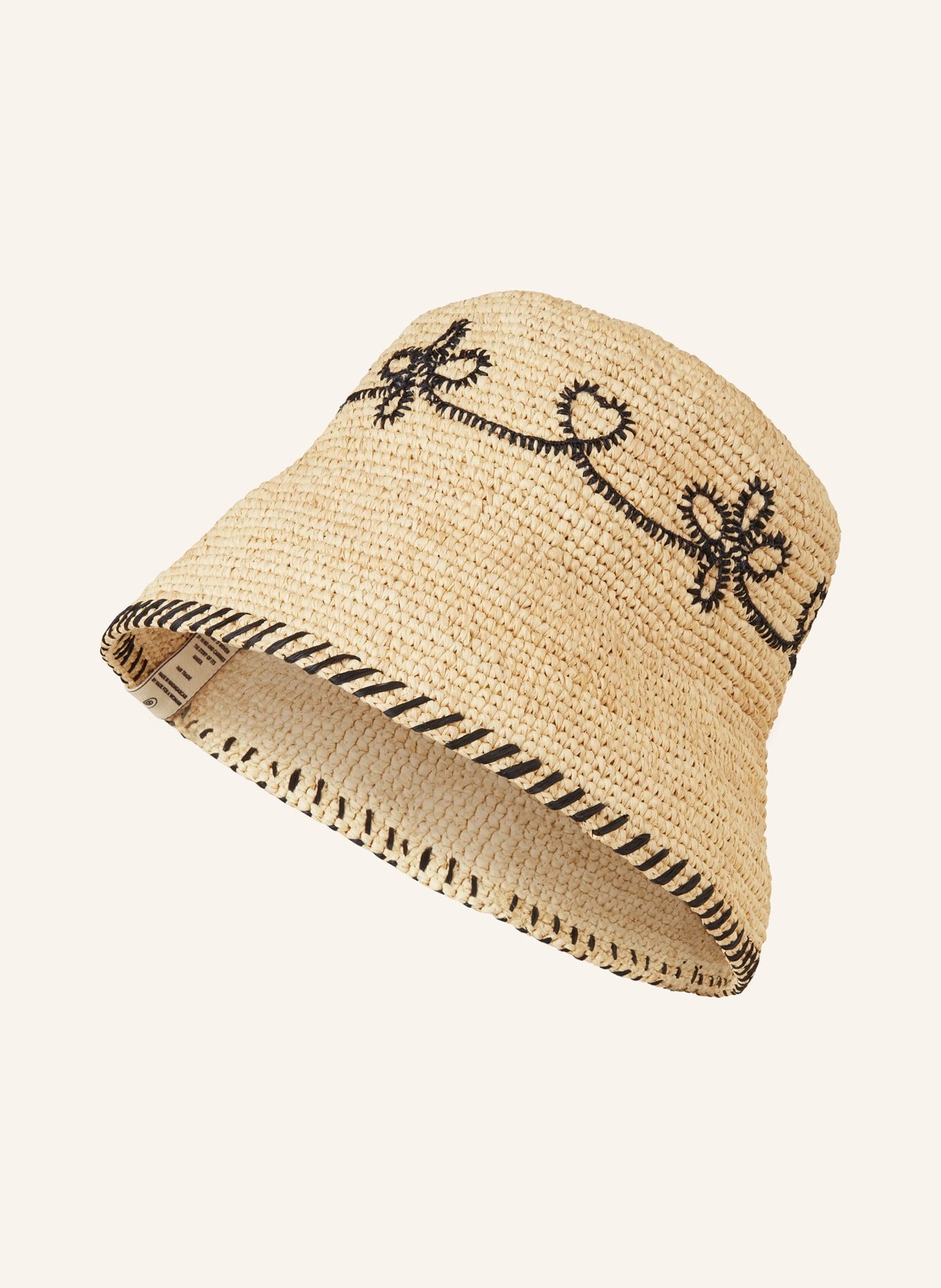 Chloé Slaměný klobouk, Barva: BEIGE-BLACK (Obrázek 1)