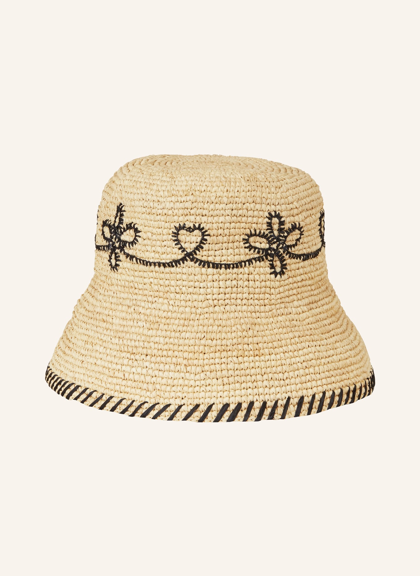 Chloé Slaměný klobouk, Barva: BEIGE-BLACK (Obrázek 2)