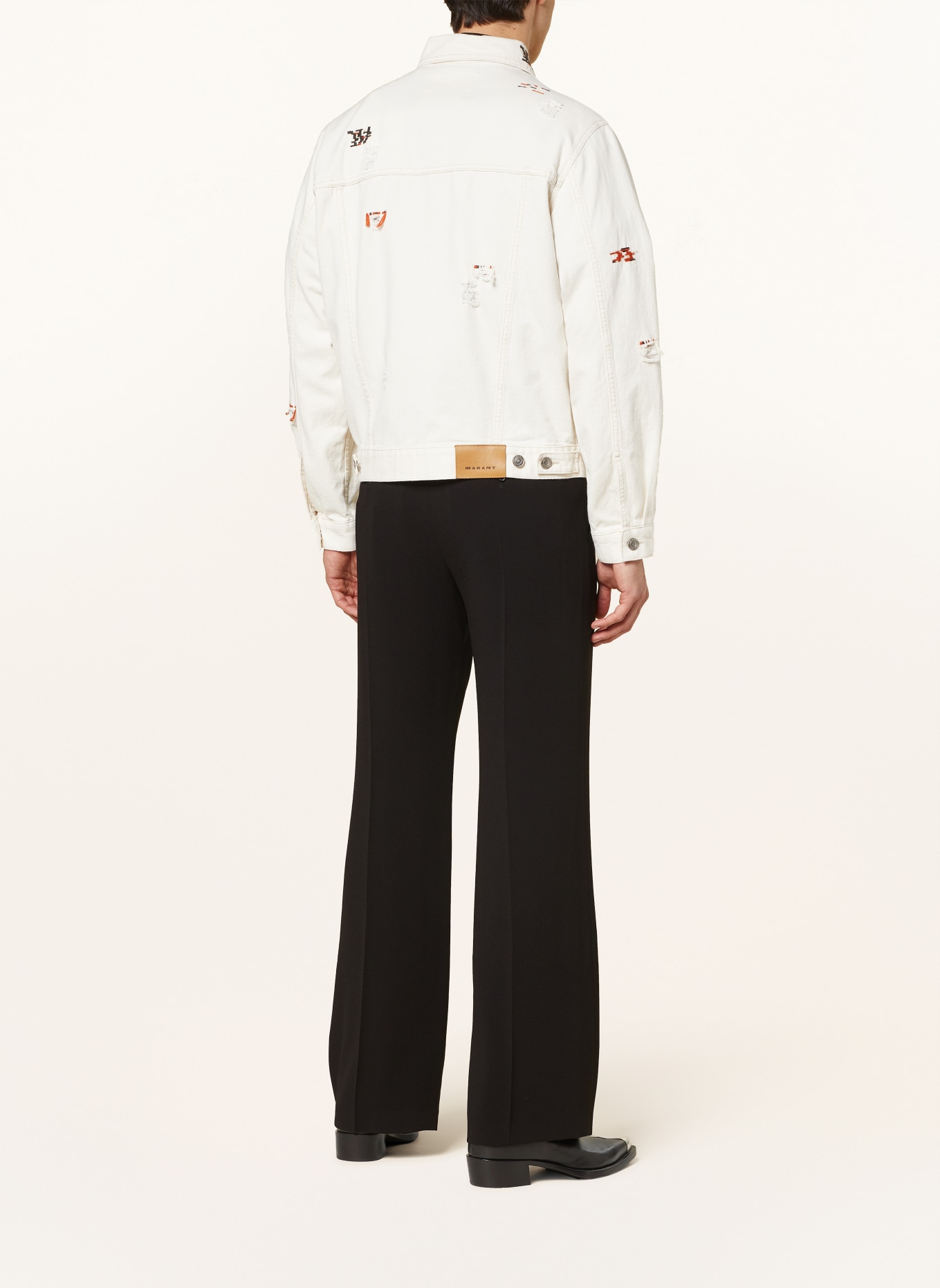 ISABEL MARANT Denim jacket JANGO, Color: ECRU (Image 3)