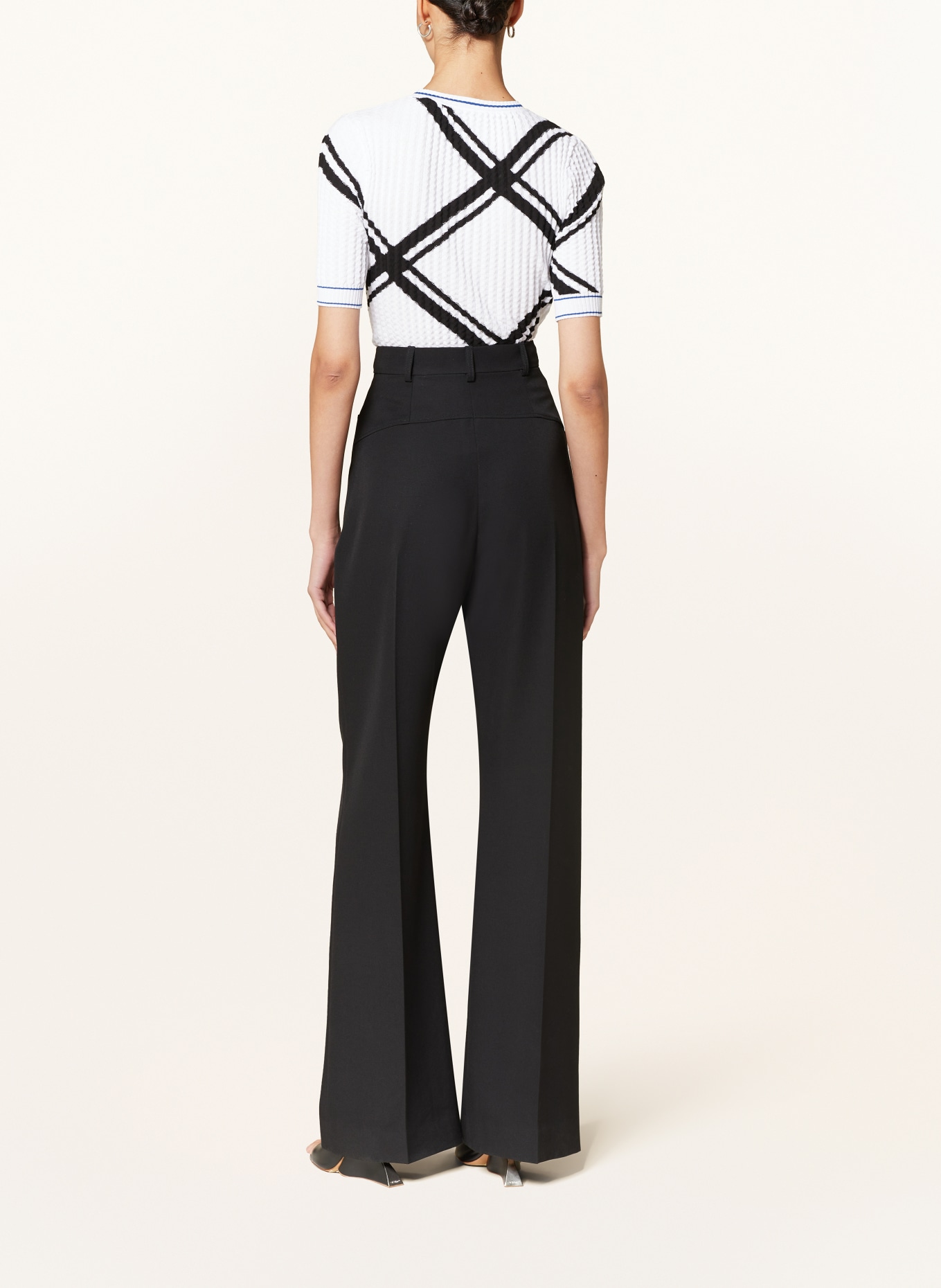 BURBERRY Knit top, Color: WHITE/ BLACK (Image 3)