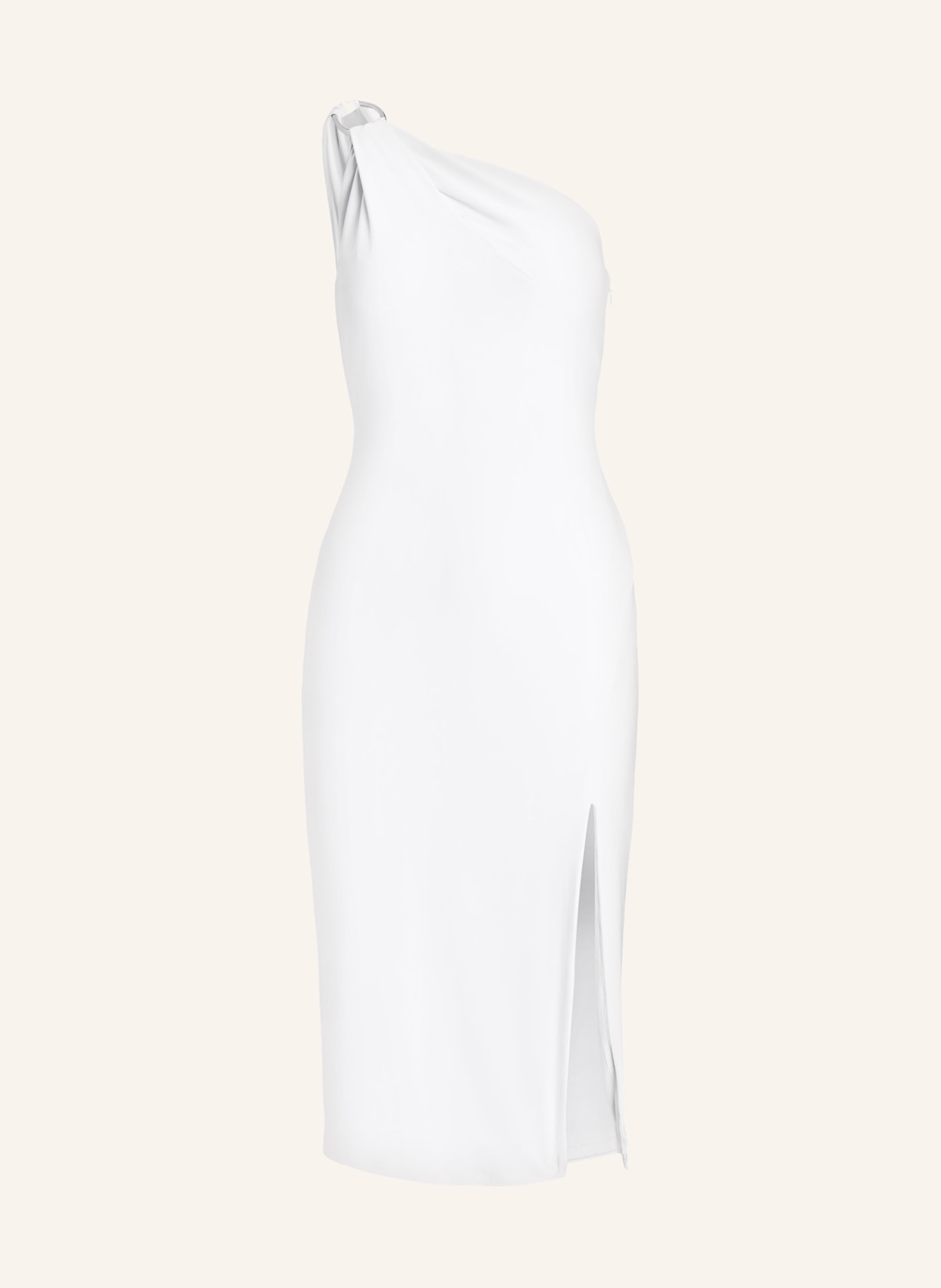 LAUREN RALPH LAUREN One-shoulder dress in jersey with cut-out, Color: WHITE (Image 1)