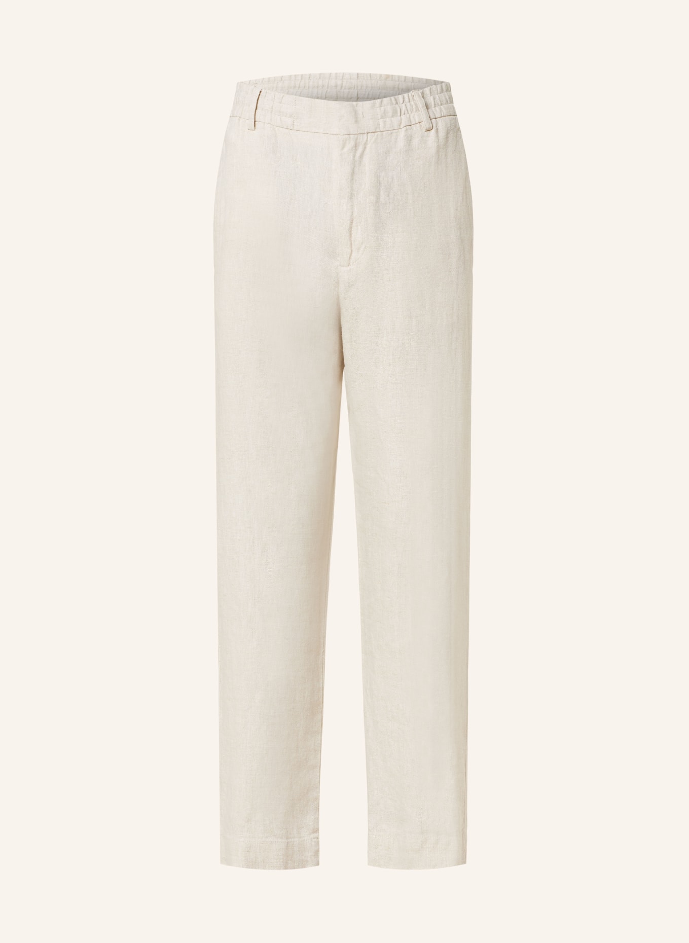 NN.07 Linen trousers BILLIE in jogger style regular fit, Color: BEIGE (Image 1)