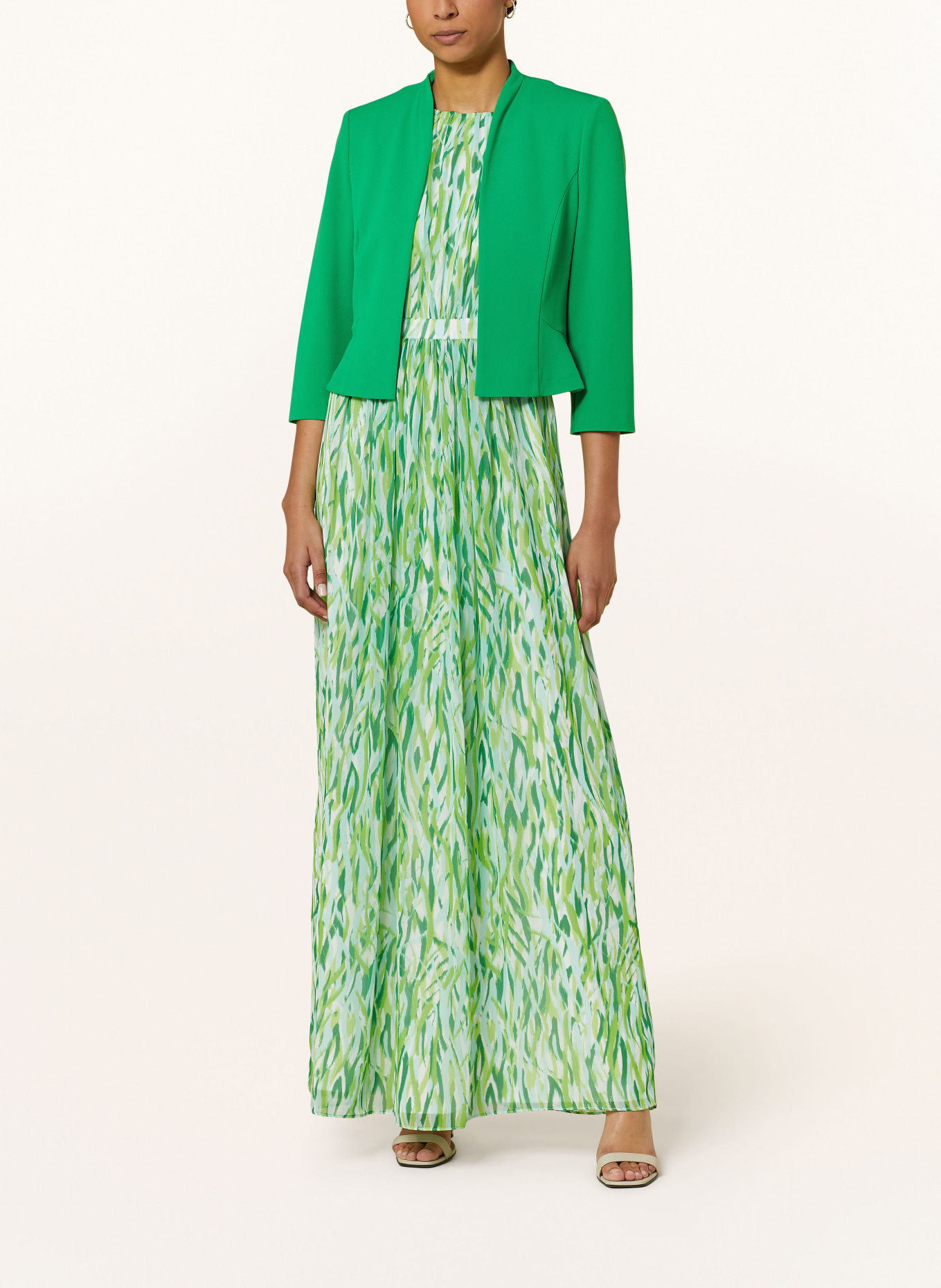 SWING Evening dress, Color: GREEN/ DARK GREEN/ LIGHT GREEN (Image 4)