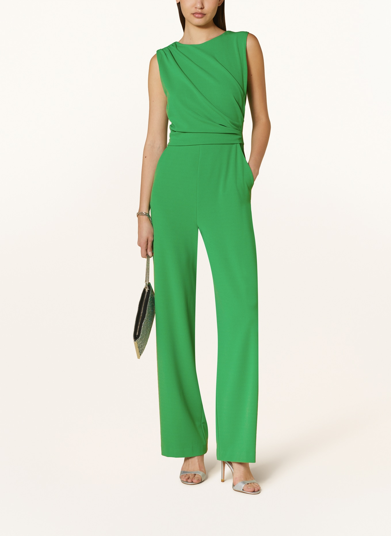 SWING Jersey jumpsuit, Color: GREEN (Image 2)