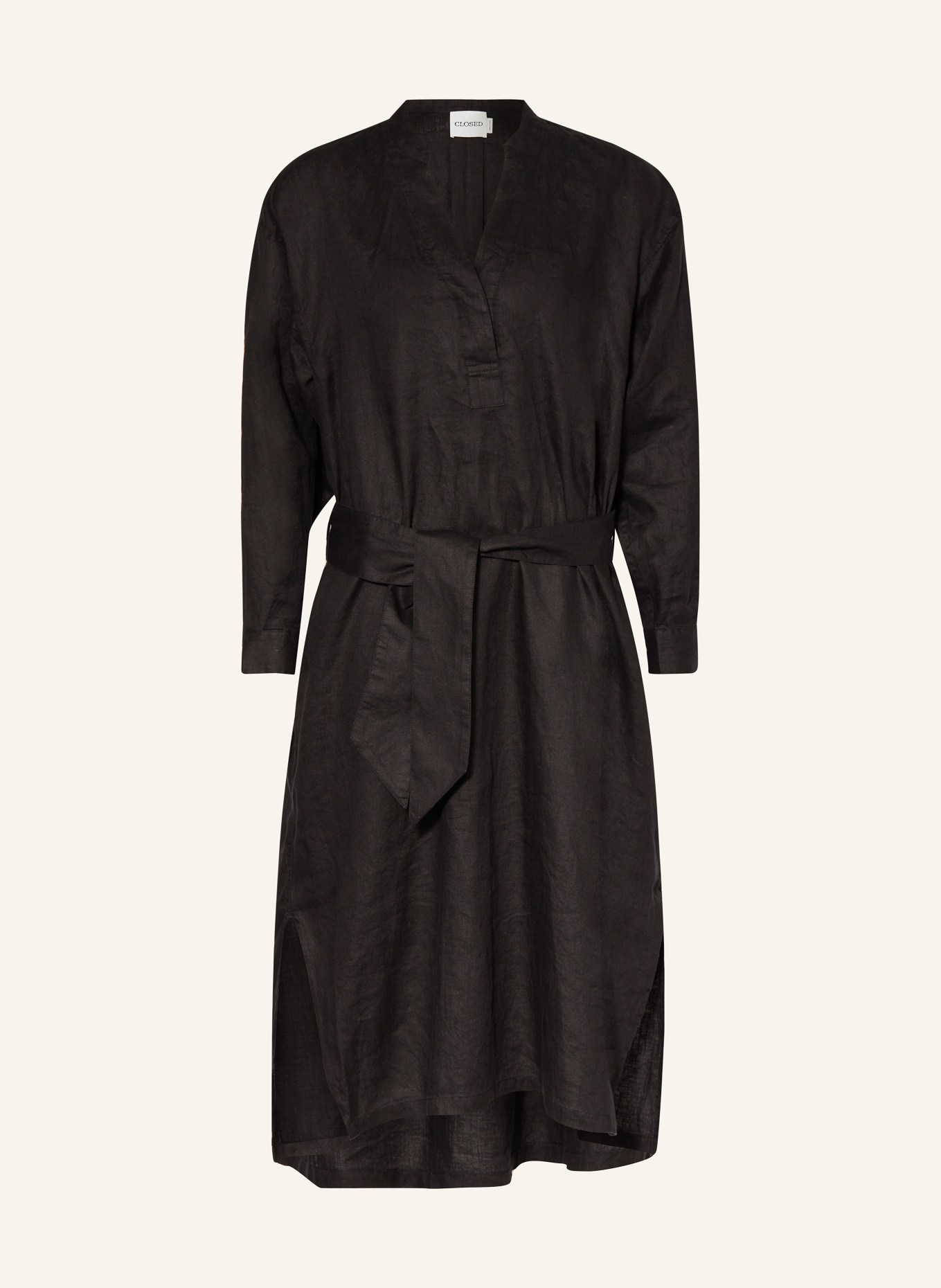 CLOSED Linen dress, Color: BLACK (Image 1)