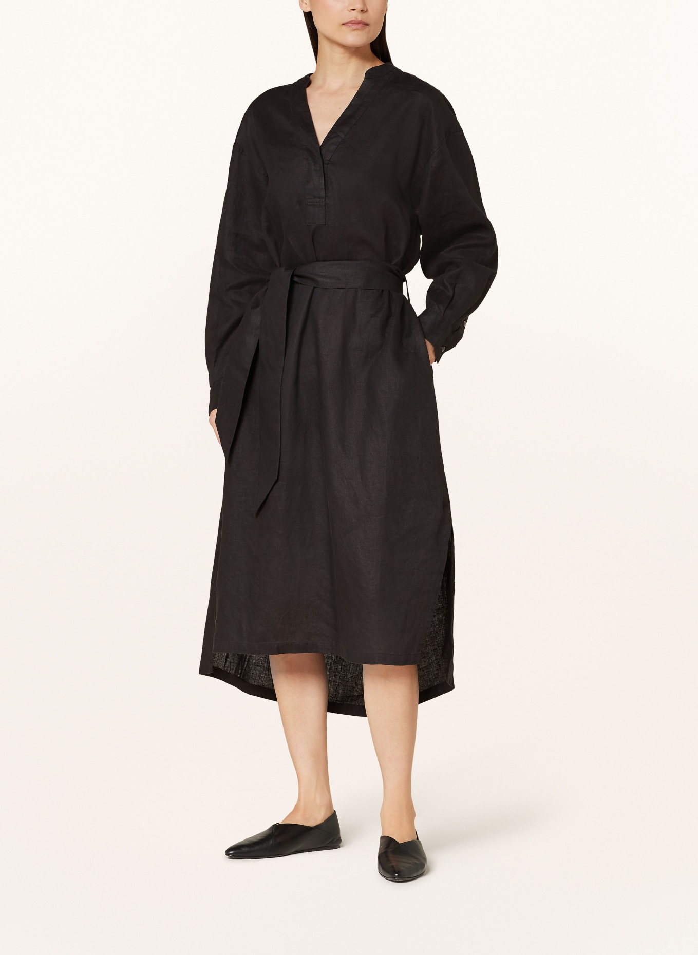 CLOSED Linen dress, Color: BLACK (Image 2)