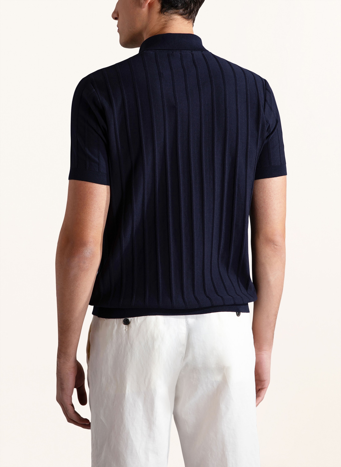 PAUL & SHARK Knitted polo shirt RIVIERA, Color: DARK BLUE (Image 3)