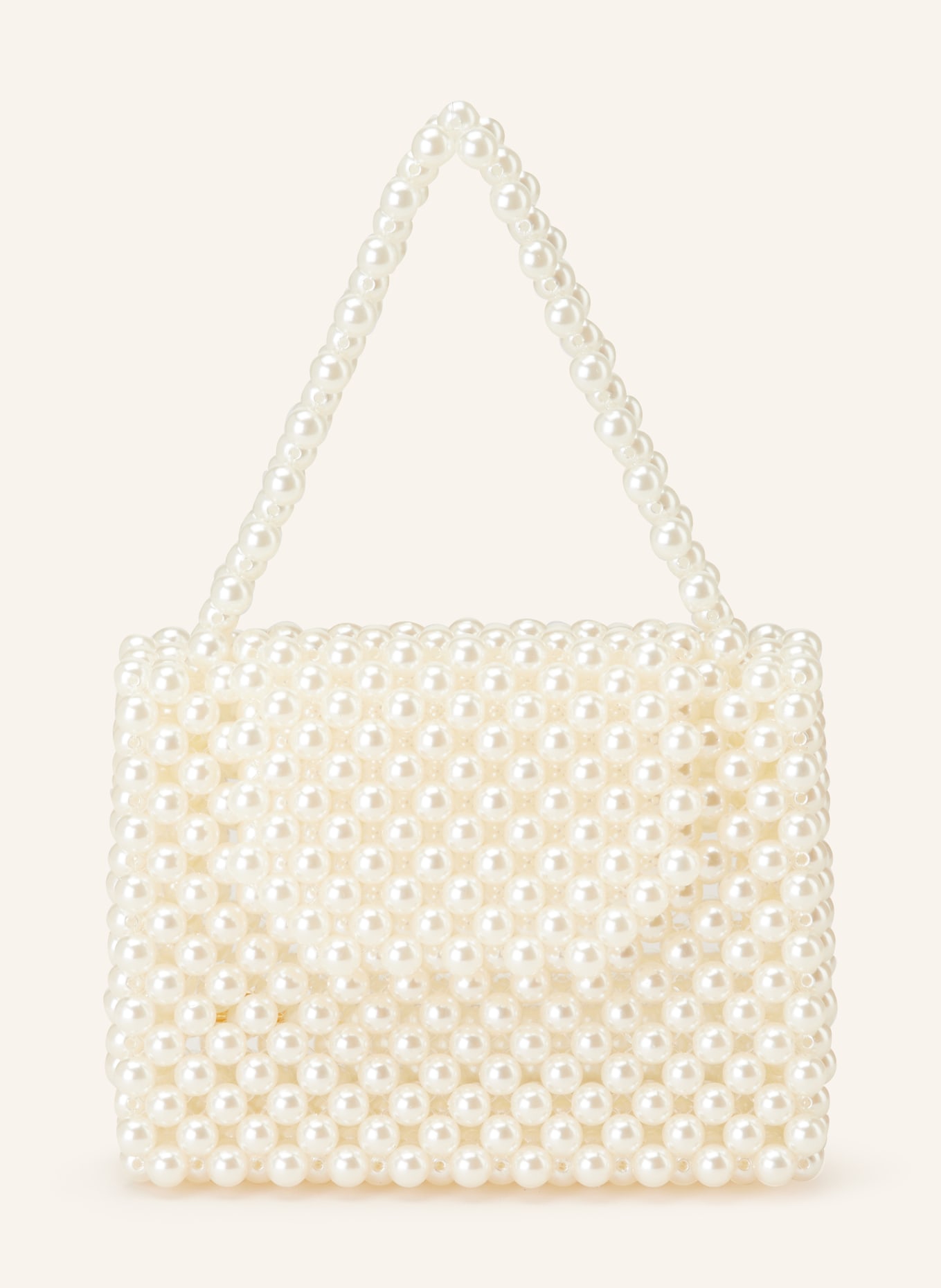 0711 TBILISI Handbag ANI MINI made of decorative beads, Color: ECRU (Image 1)
