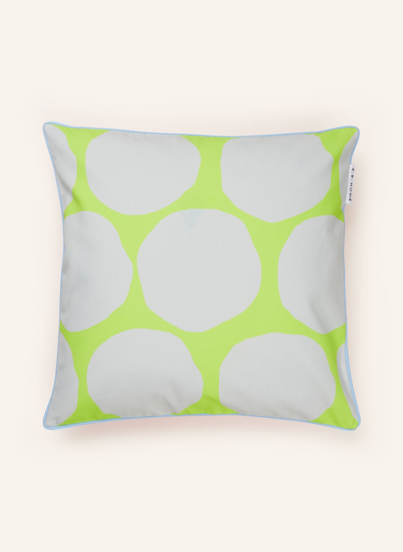 EB HOME Decorative cushion cover, Color: LIGHT GRAY/ PINK/ NEON GREEN (Image 1)
