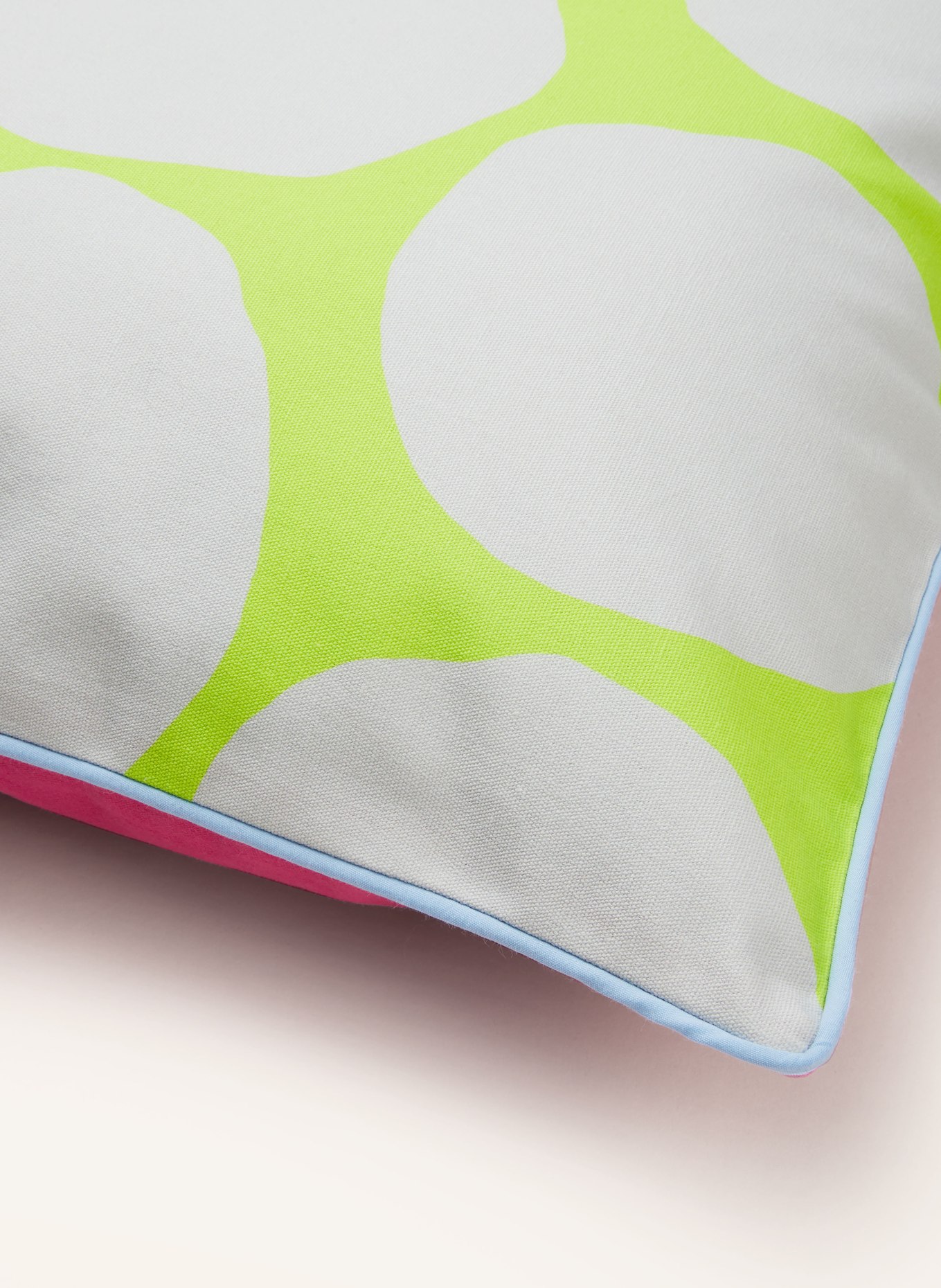 EB HOME Decorative cushion cover, Color: LIGHT GRAY/ PINK/ NEON GREEN (Image 3)