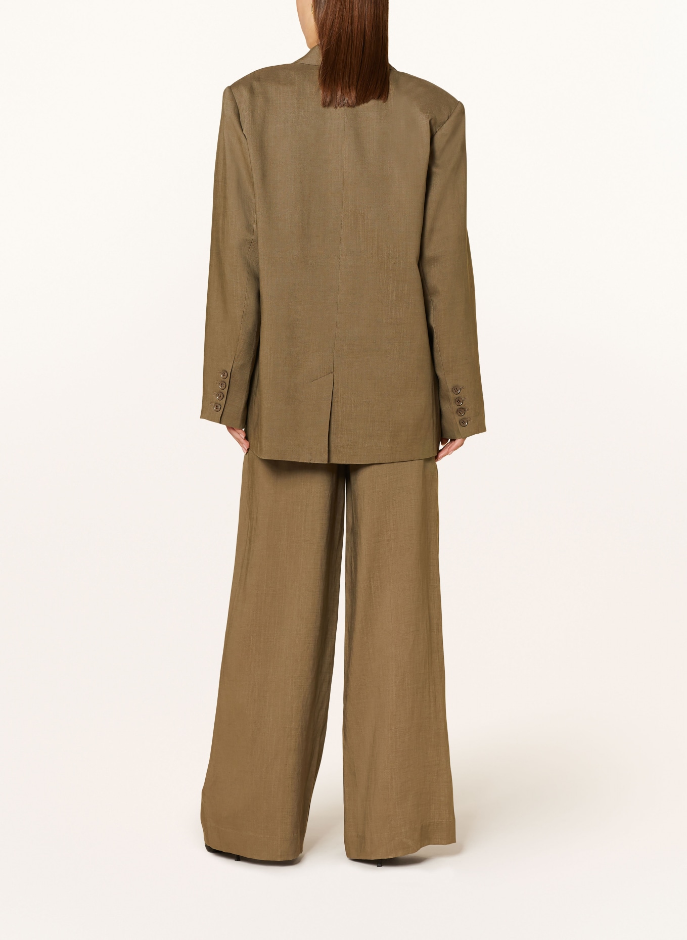GESTUZ Oversized blazer LIZAGZ, Color: KHAKI (Image 3)