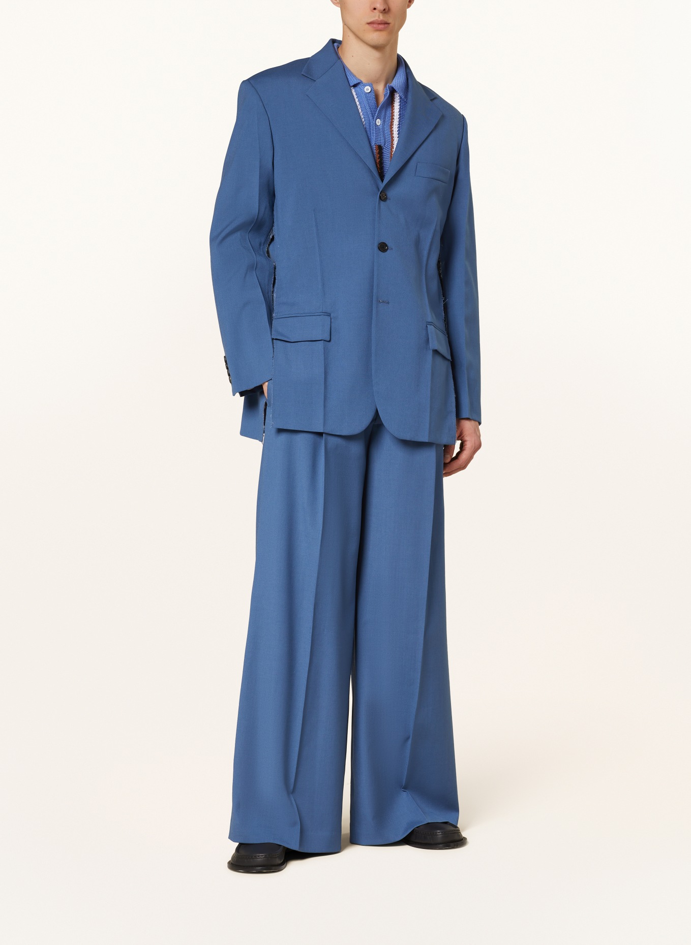 MARNI Tailored jacket regular fit with mohair, Color: 00B37 OPAL (Image 2)
