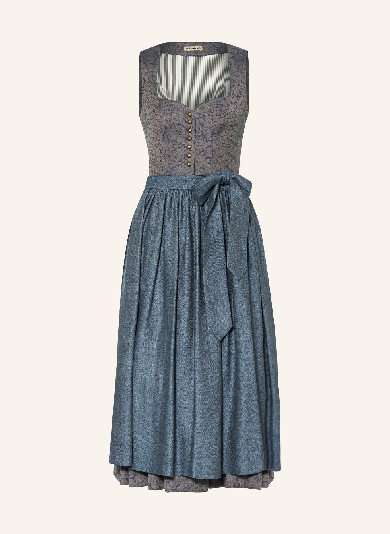 Gottseidank Sukienka bawarska HEDI, Kolor: 612-653 indigoblau-bluestone (Obrazek 1)