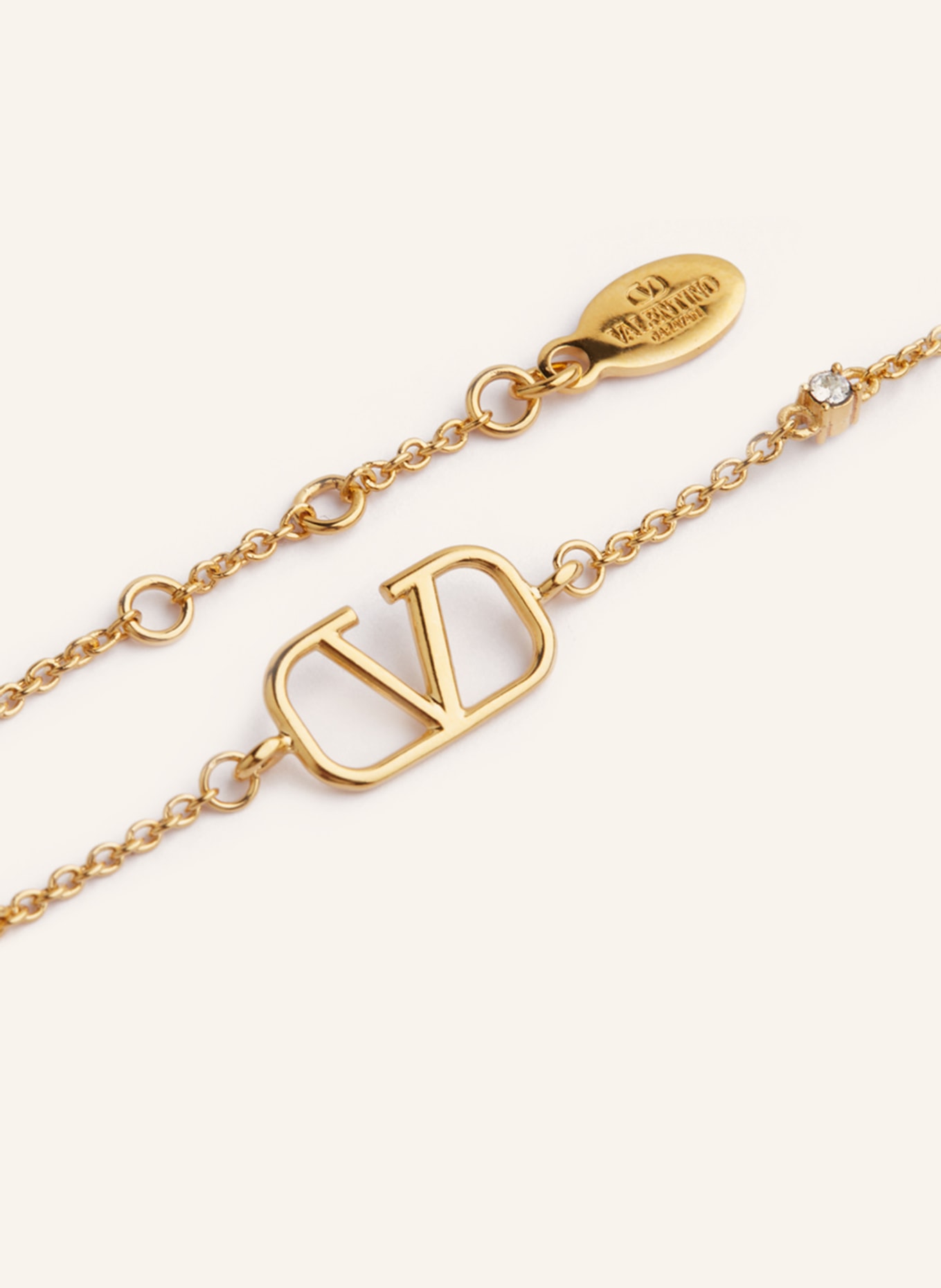 VALENTINO GARAVANI Bracelet MINI VLOGO SIGNATURE with Svarowski crystals, Color: GOLD (Image 2)