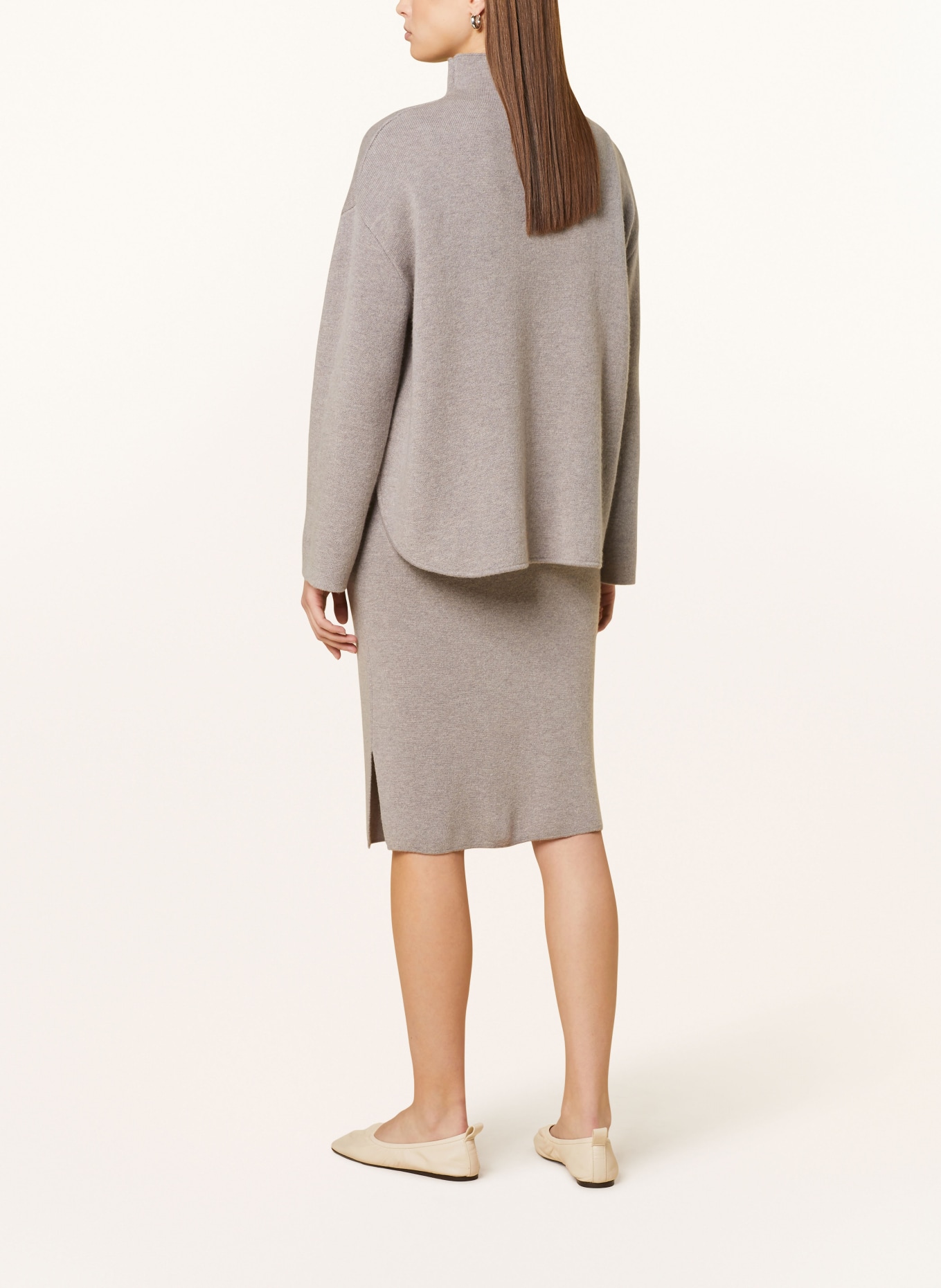 darling harbour Knit skirt with cashmere, Color: TRÜFFEL MELANGE (Image 3)