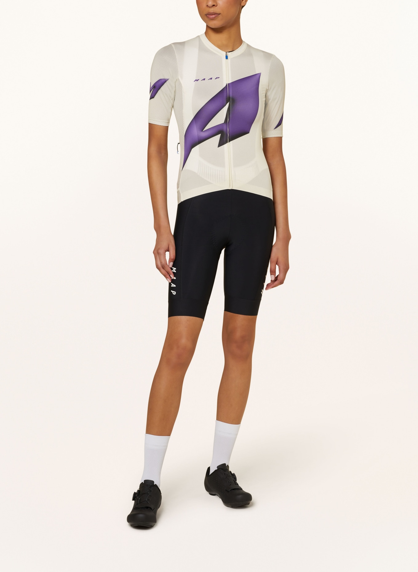 MAAP Cycling jersey ORBIT PRO AIR JERSEY 2.0, Color: CREAM/ DARK PURPLE (Image 2)